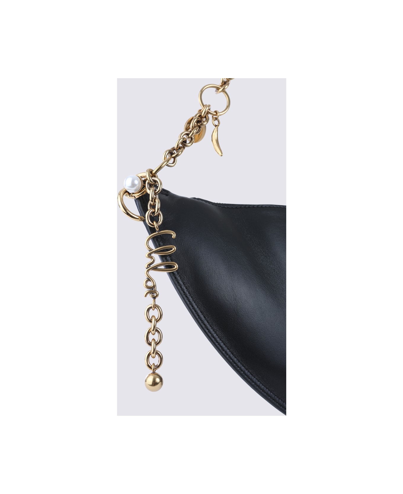 Chloé Black Leather Icons Shoulder Bag - Black