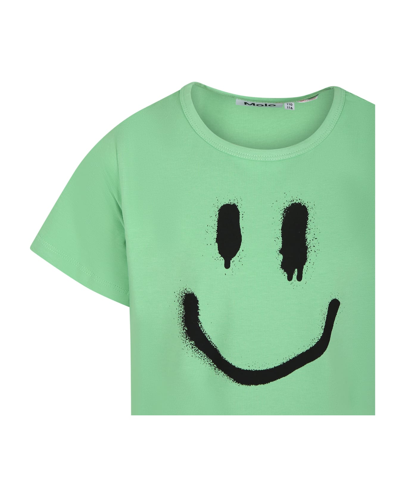 Molo Green Pajamas For Kids With Smile - Green ジャンプスーツ