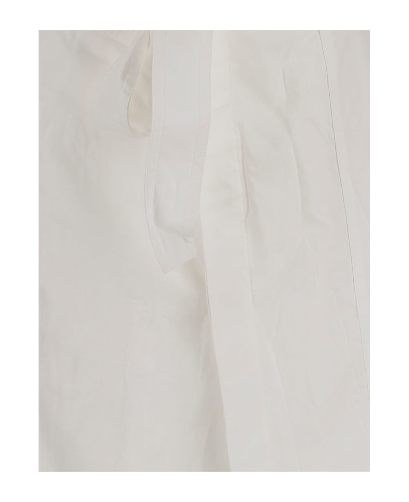 Ferragamo Wallet Skirt Made Of Cotton Blend - White