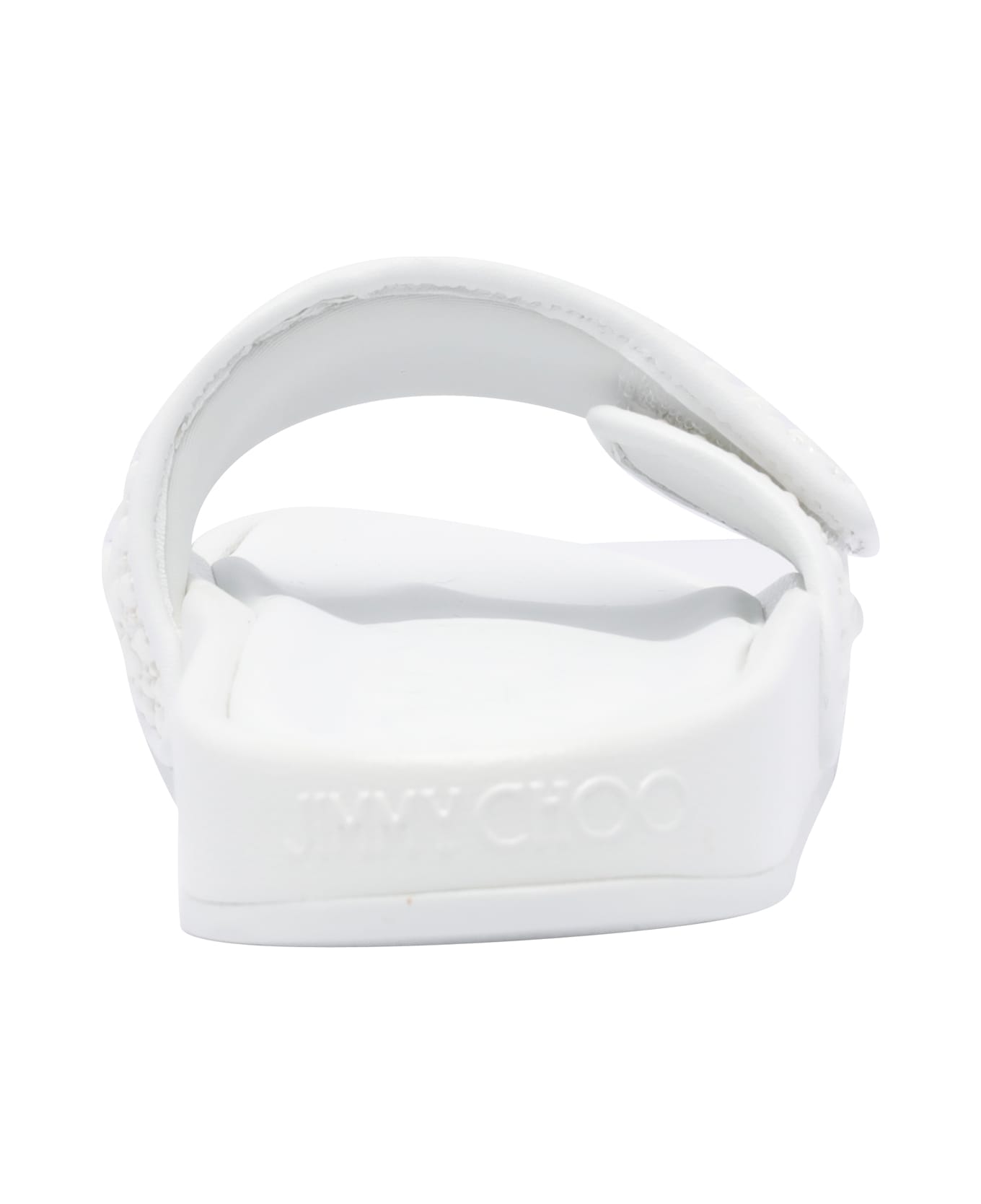 Jimmy Choo Fitz Slide Sandals - White
