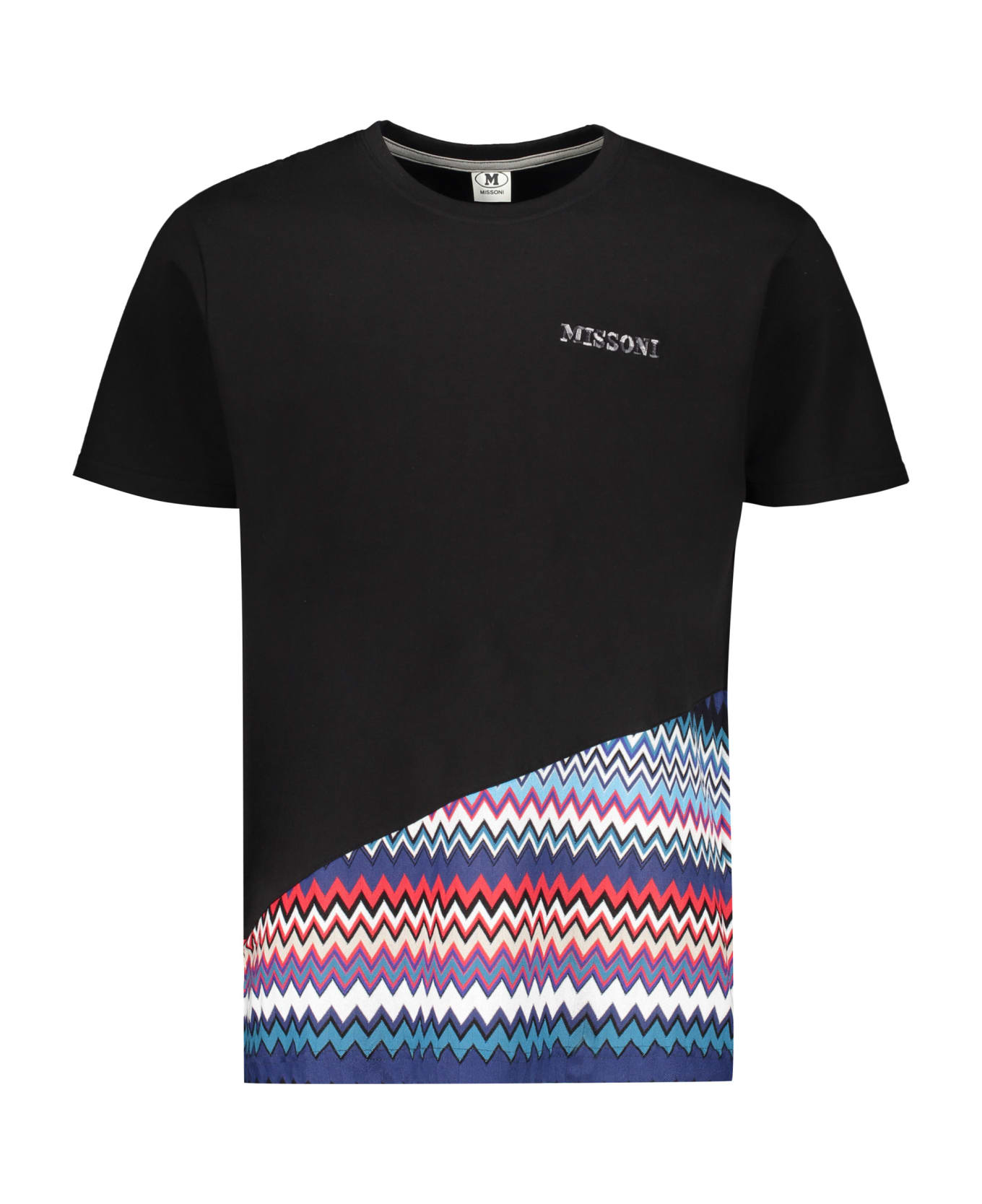 Missoni Logo Cotton T-shirt - black