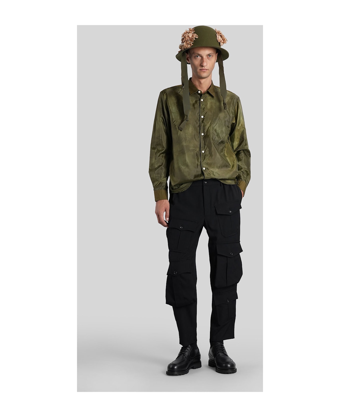 Comme Des Garçons Homme Plus Shirt In Green Cotton - green