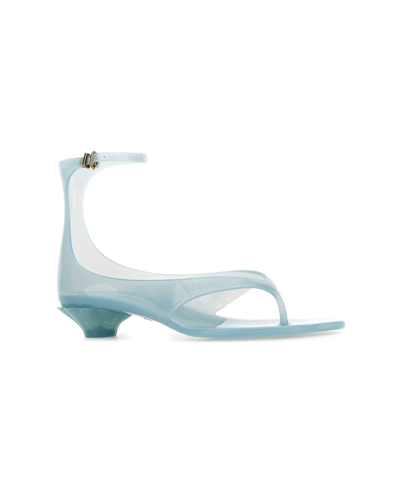 Chloé Pastel Light-blue Tpu Chloã© Jelly Thong Sandals - SPEARMINT