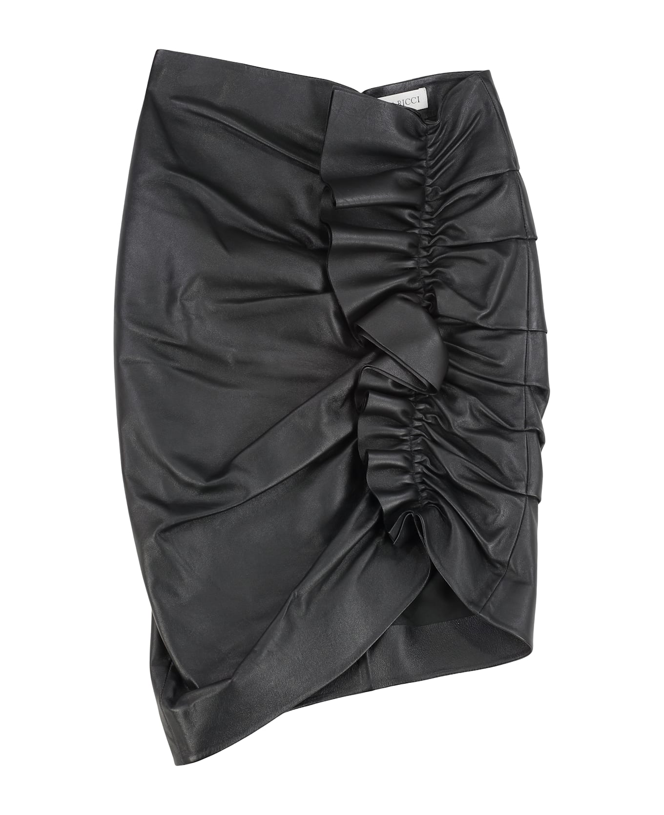 Nina Ricci Leather Skirt - black