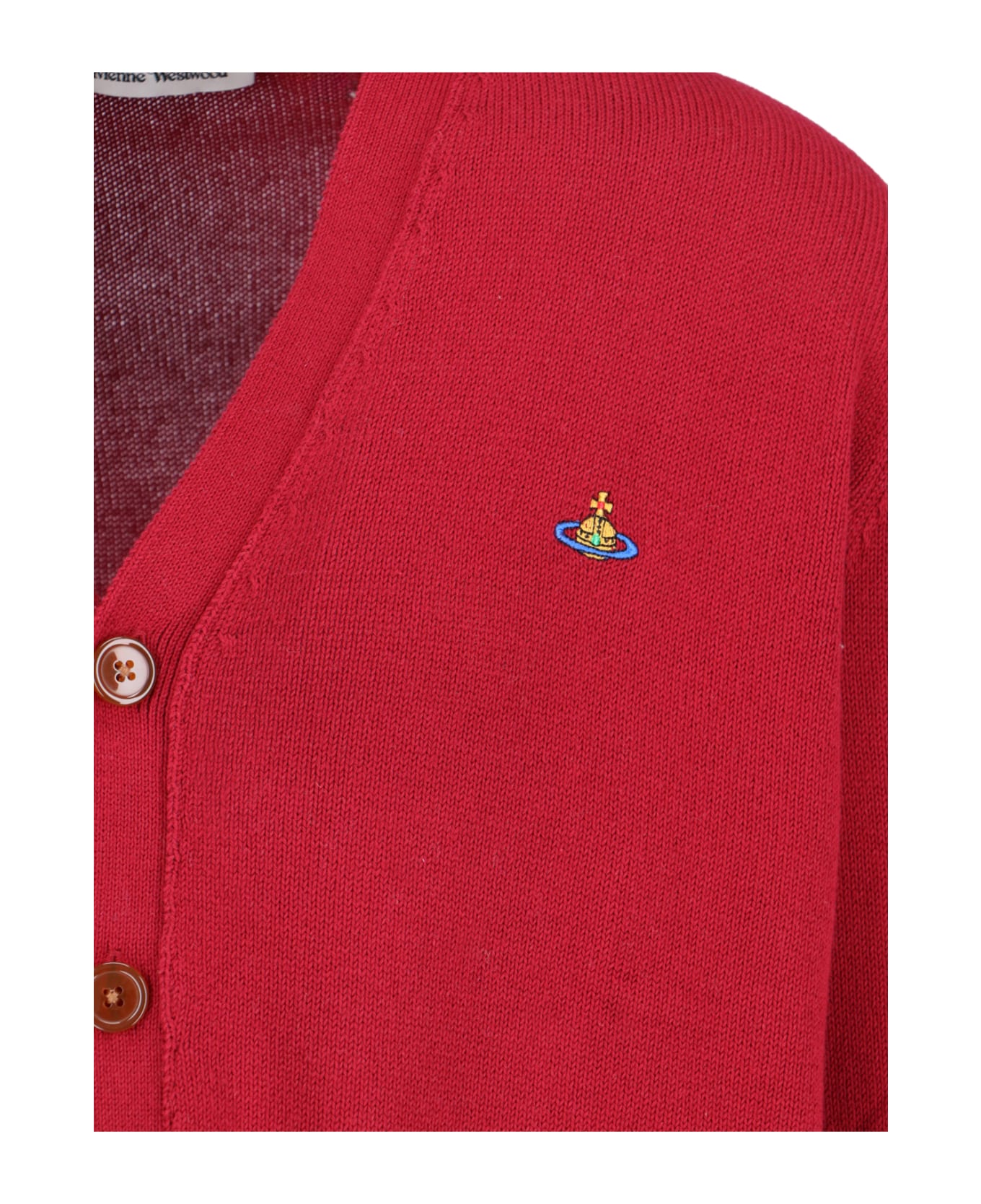 Vivienne Westwood Logo Cardigan - Red