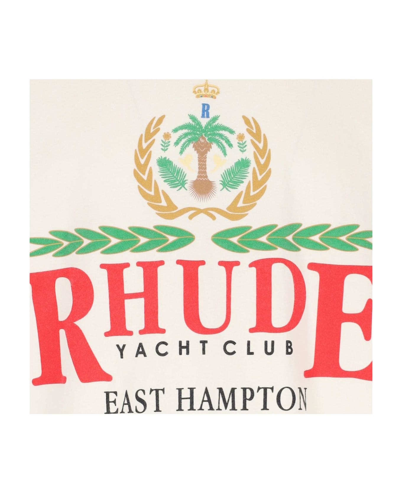 Rhude Logo Print T-shirt - Natural