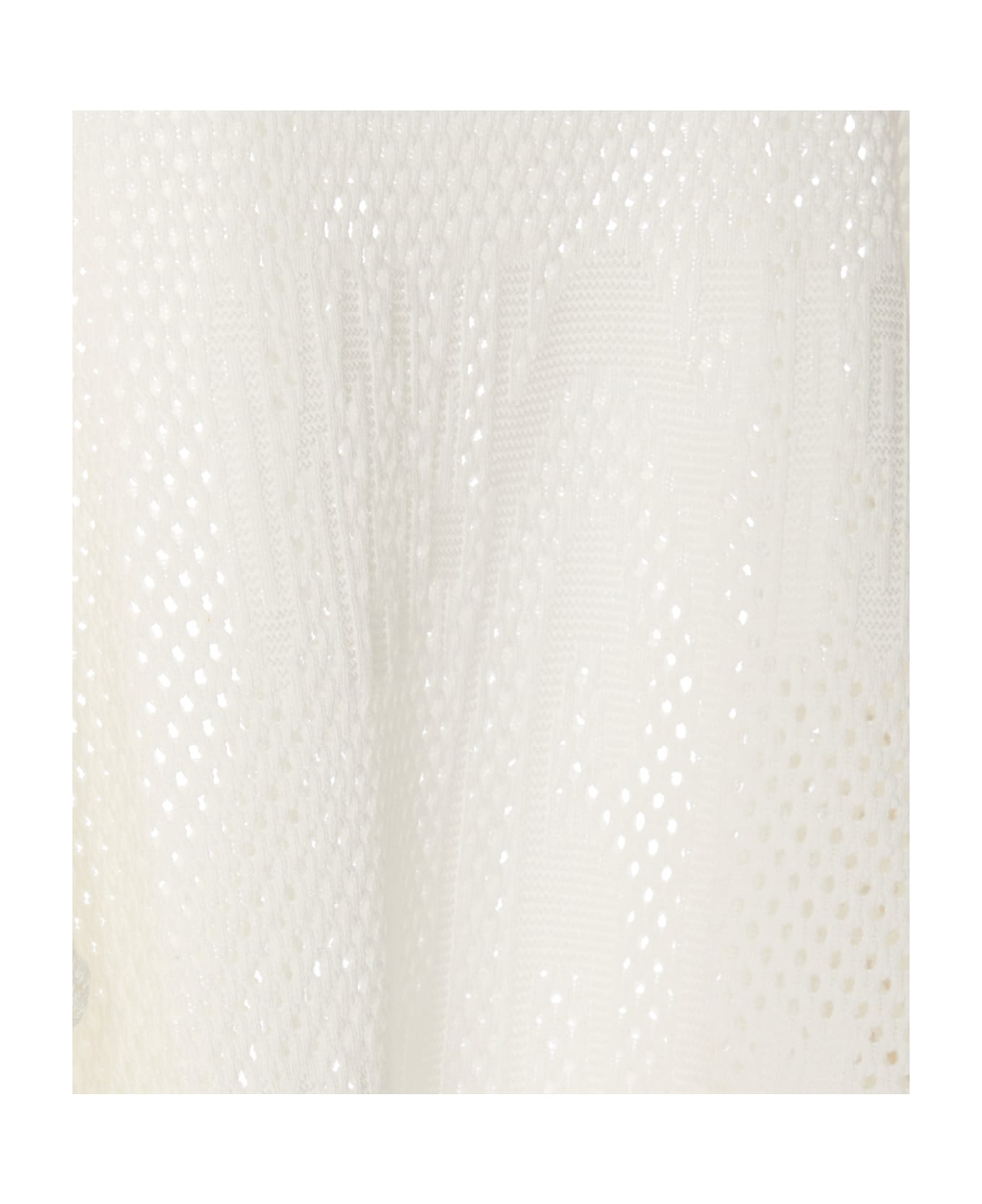MM6 Maison Margiela Net Long Sweater - White