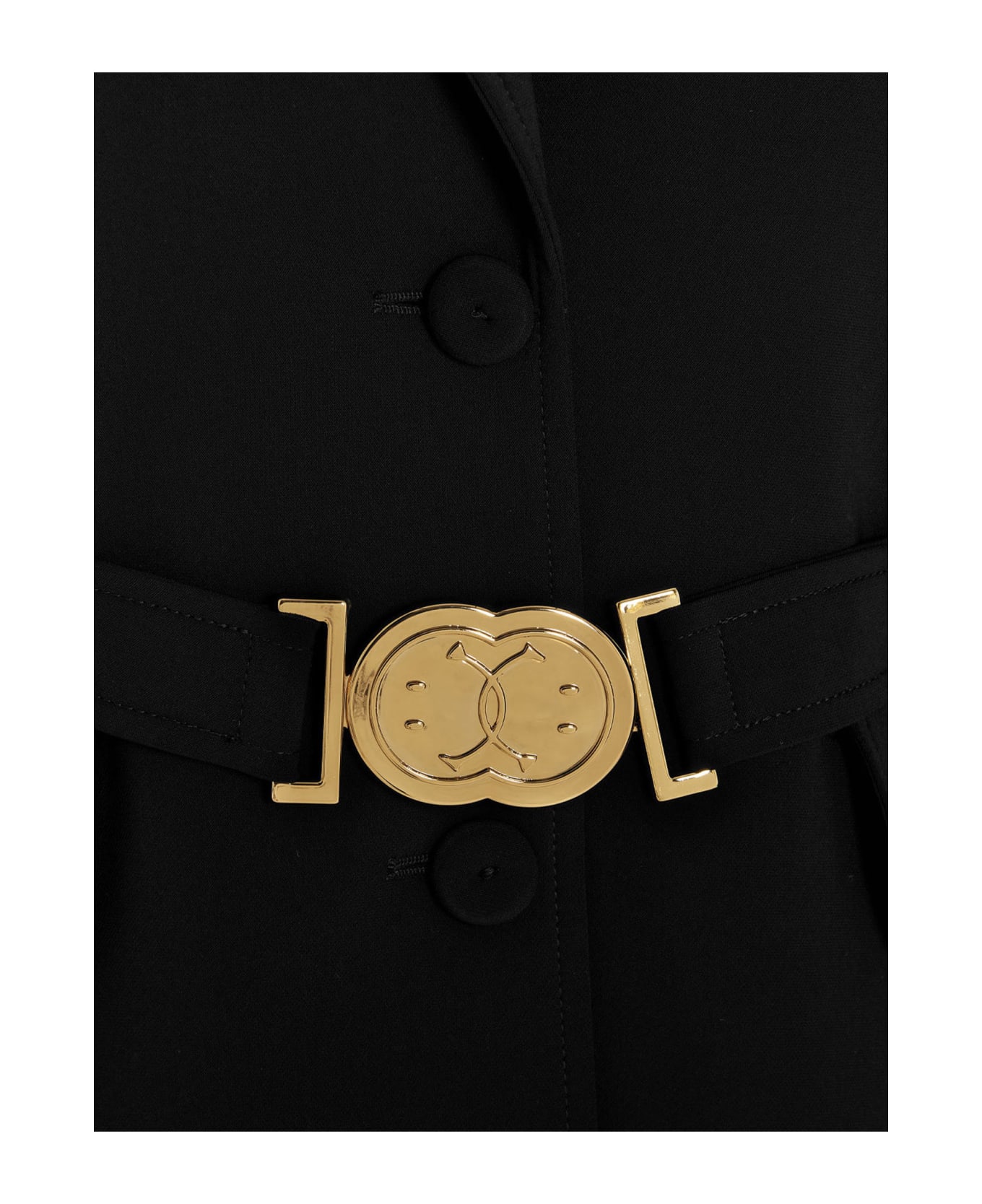 Moschino Belt Detail Blazer - Black  