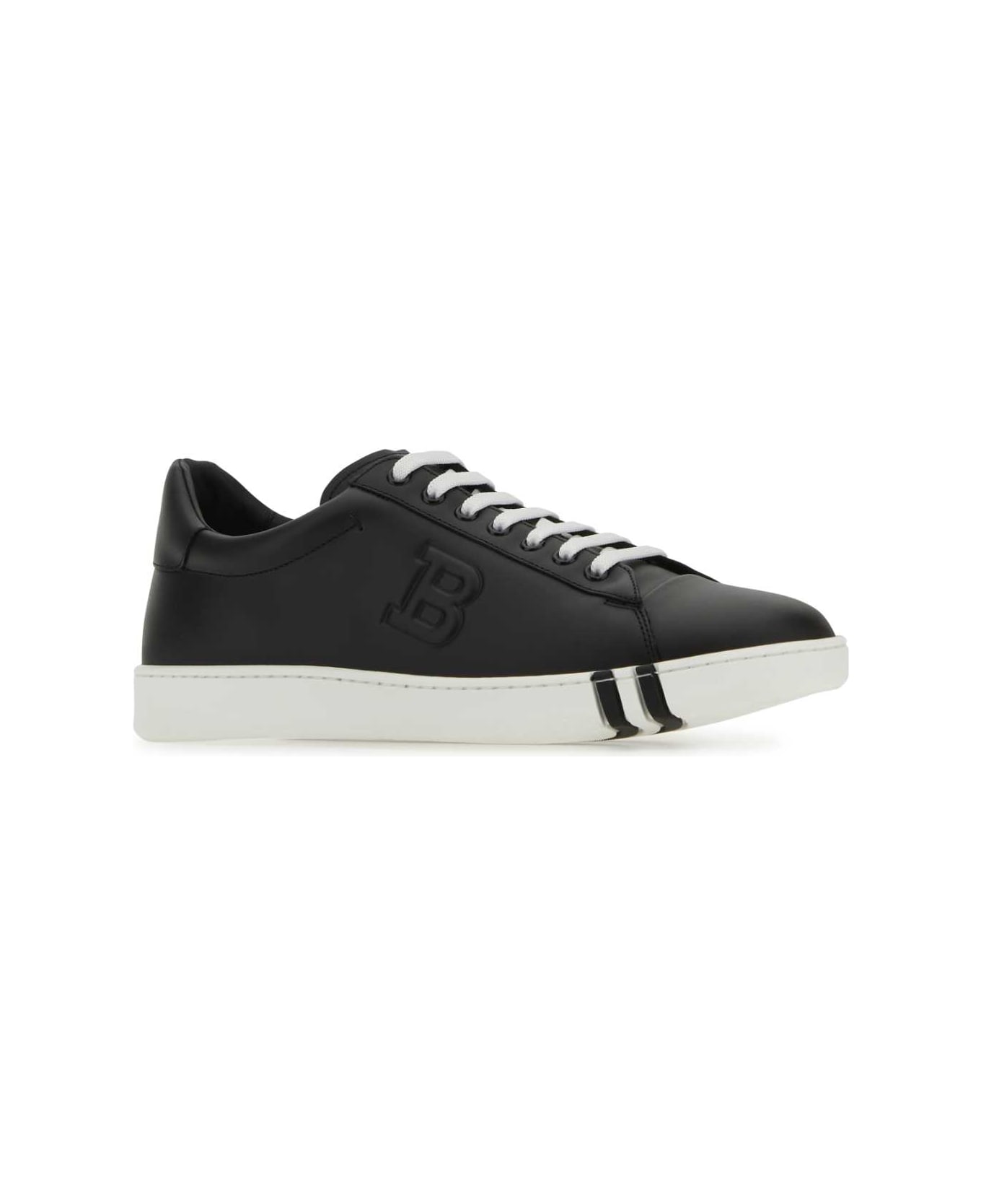 Bally Black Leather Asher Sneakers - F600