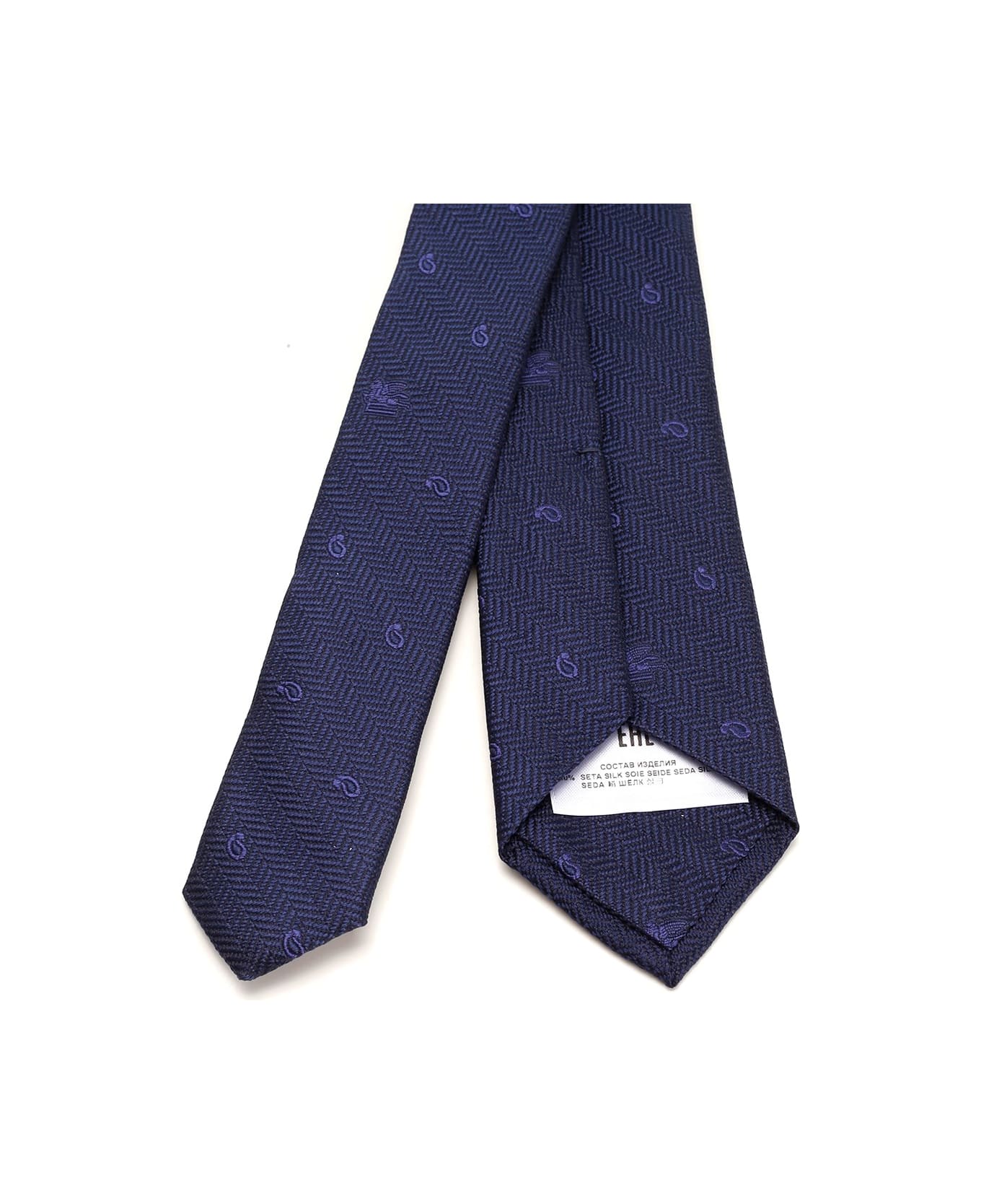 Etro Silk Tie - Blu