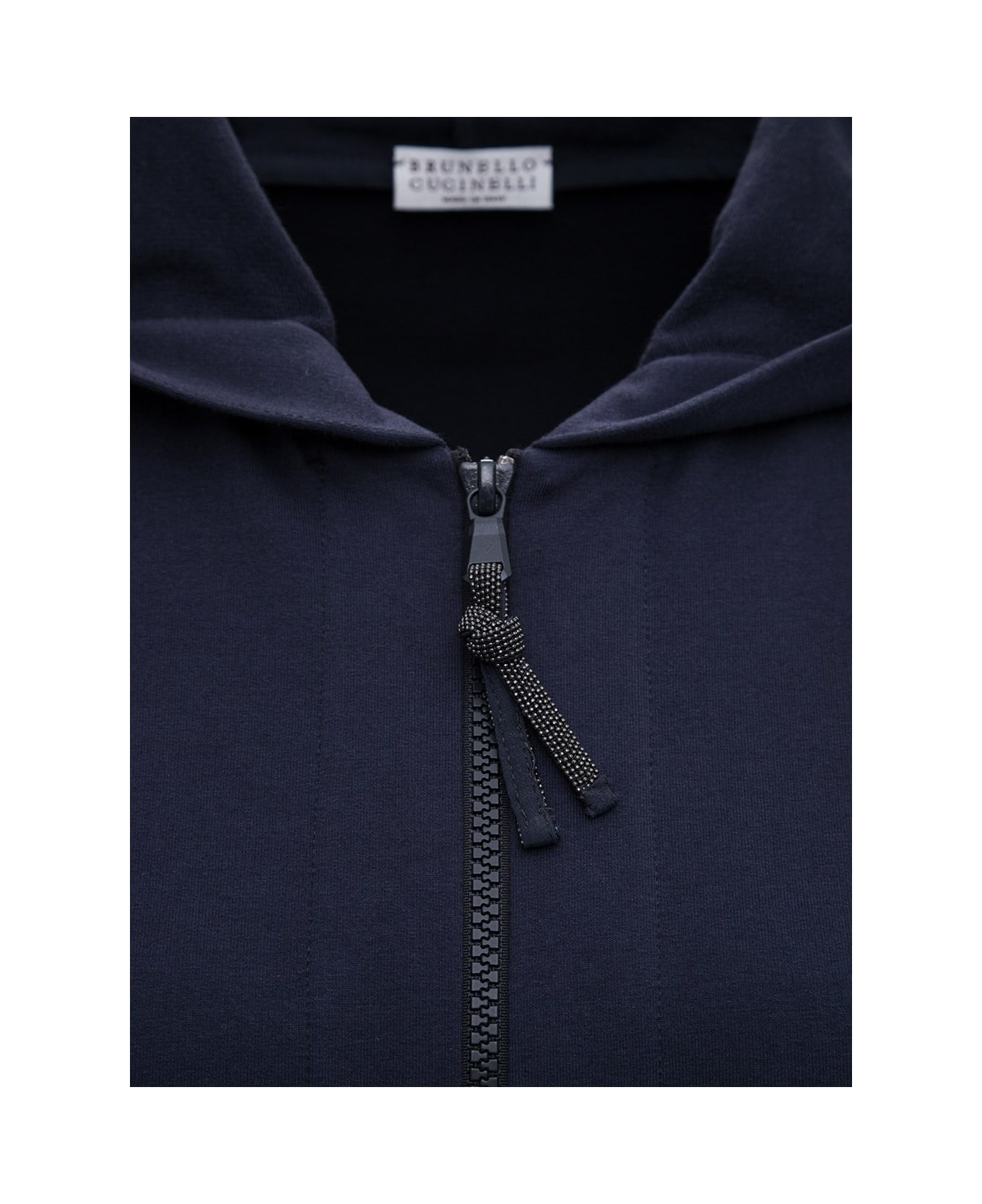 Brunello Cucinelli Blue Cotton Sweatshirt - Blu