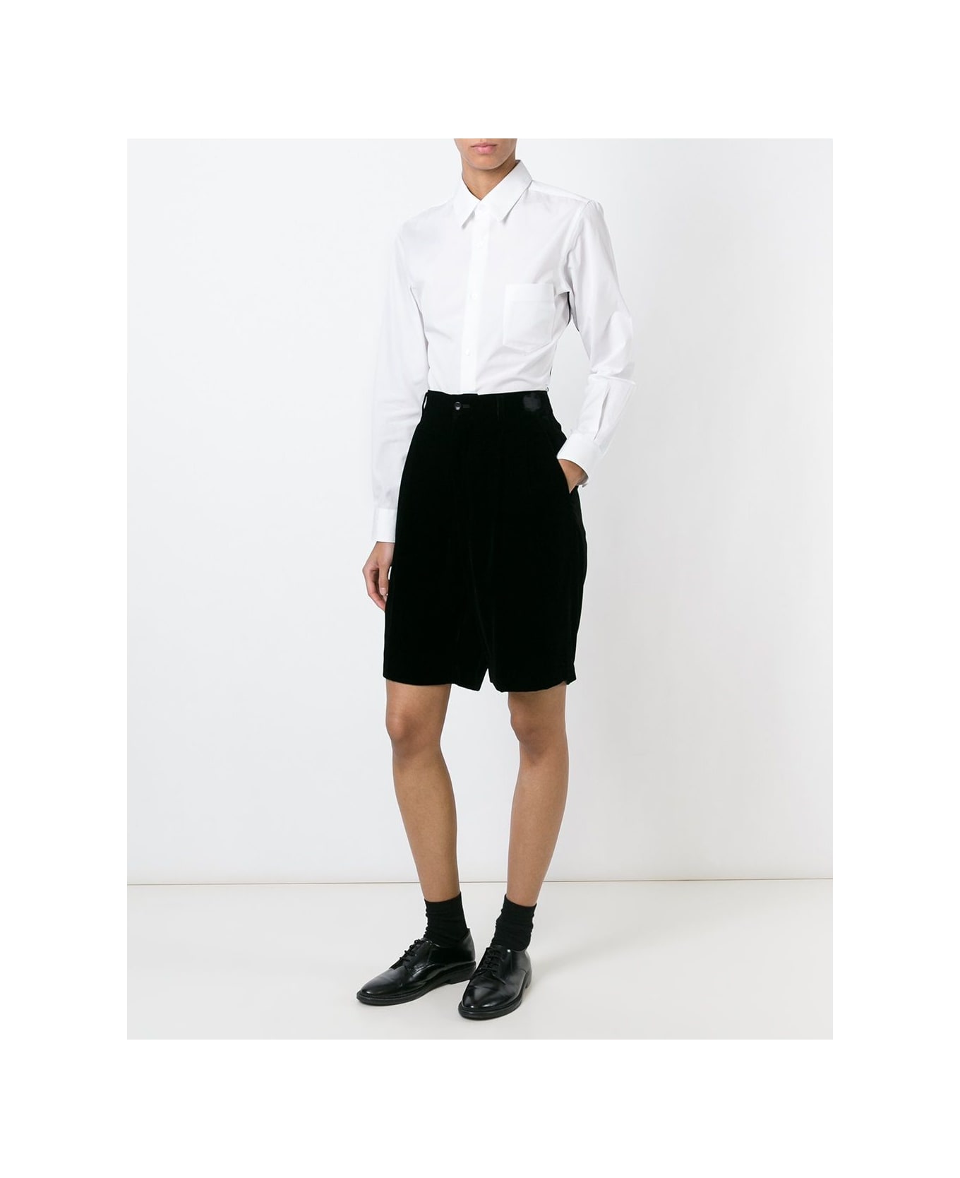 Comme des Garçons Tapered Shirt - White