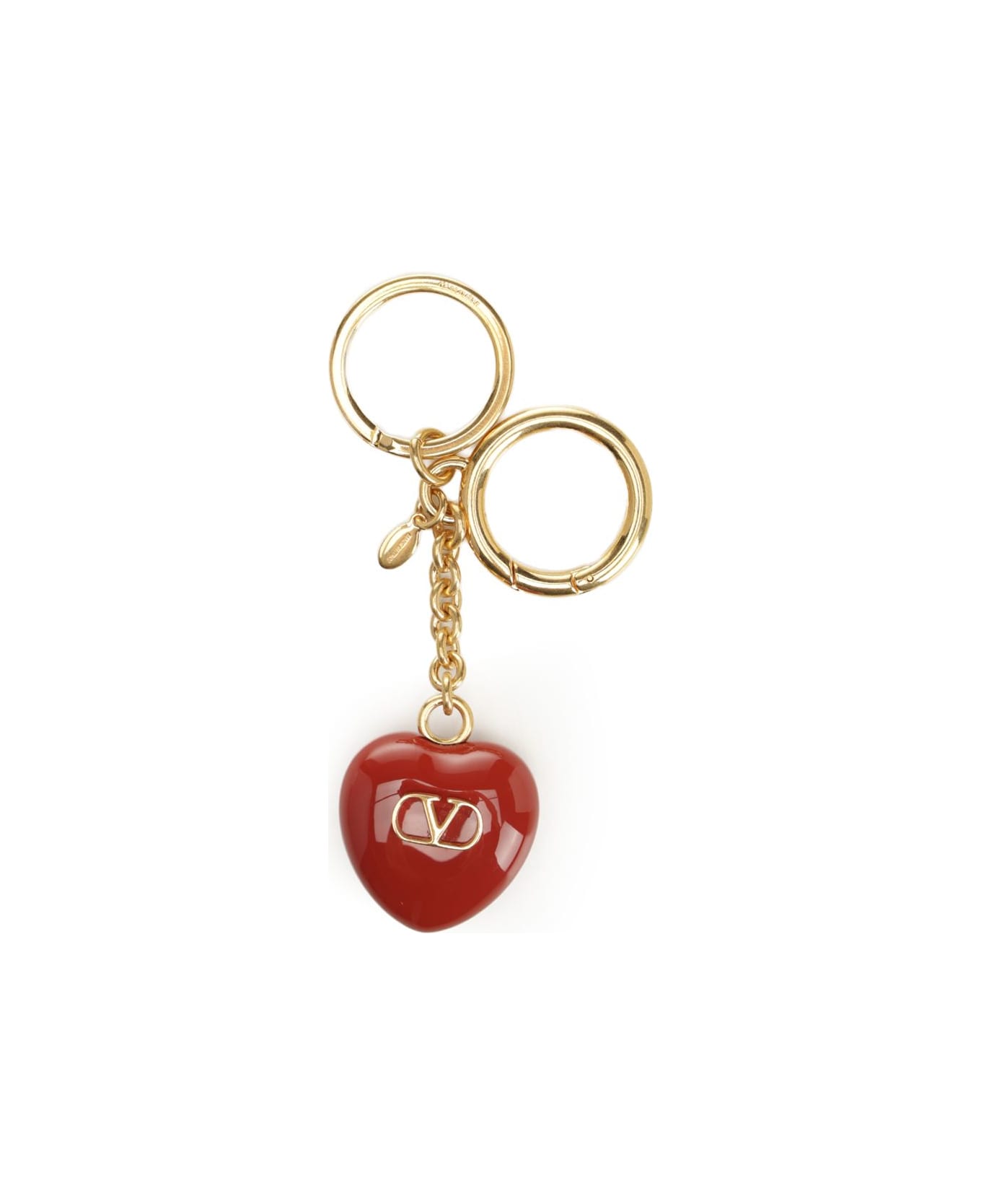 Valentino Garavani Vlogo Signature Keychain - Red