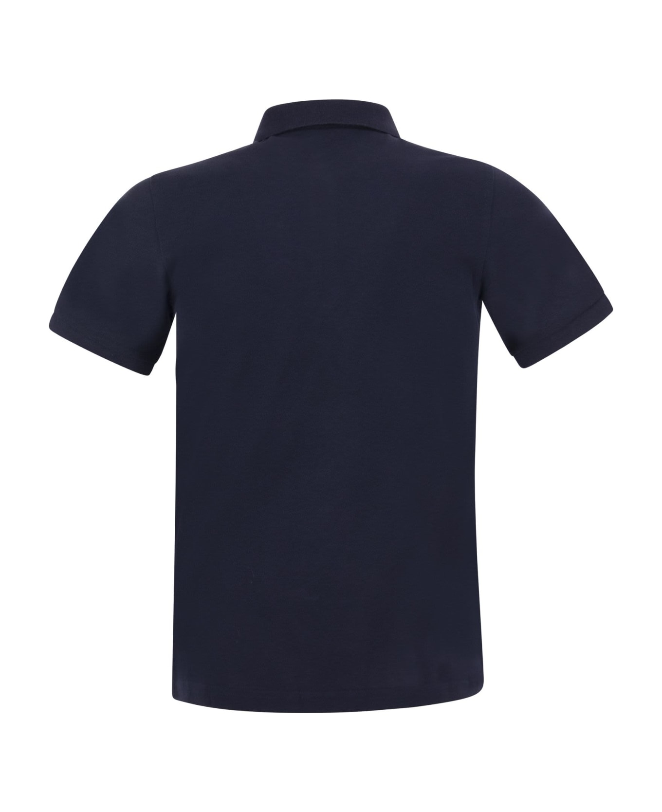 Fay Stretch Polo Shirt - Blue
