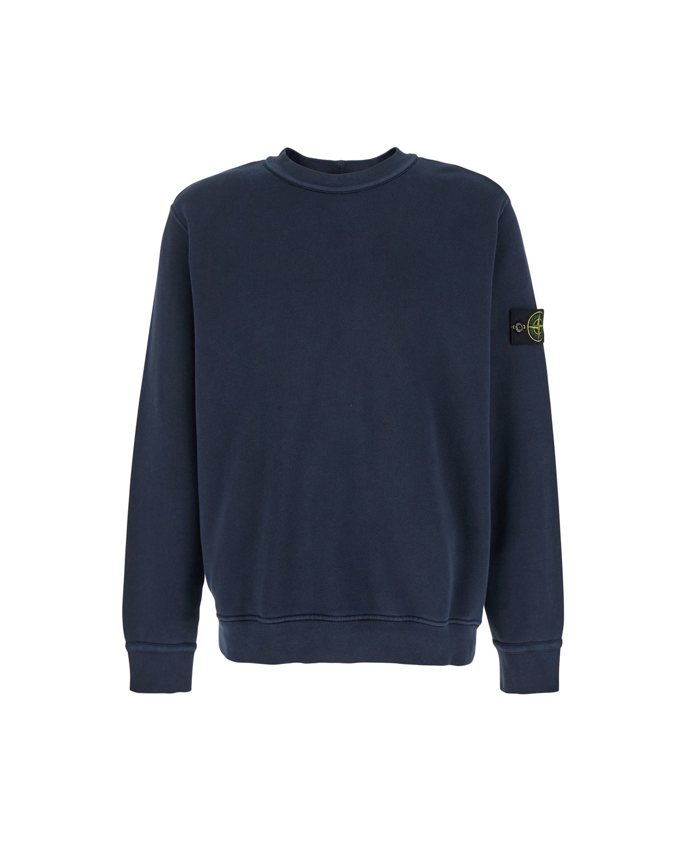 Stone Island Cotton Sweatshirt - Blu