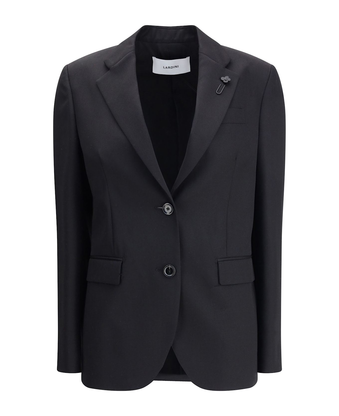 Lardini Single-breasted Wool Drill Jacket