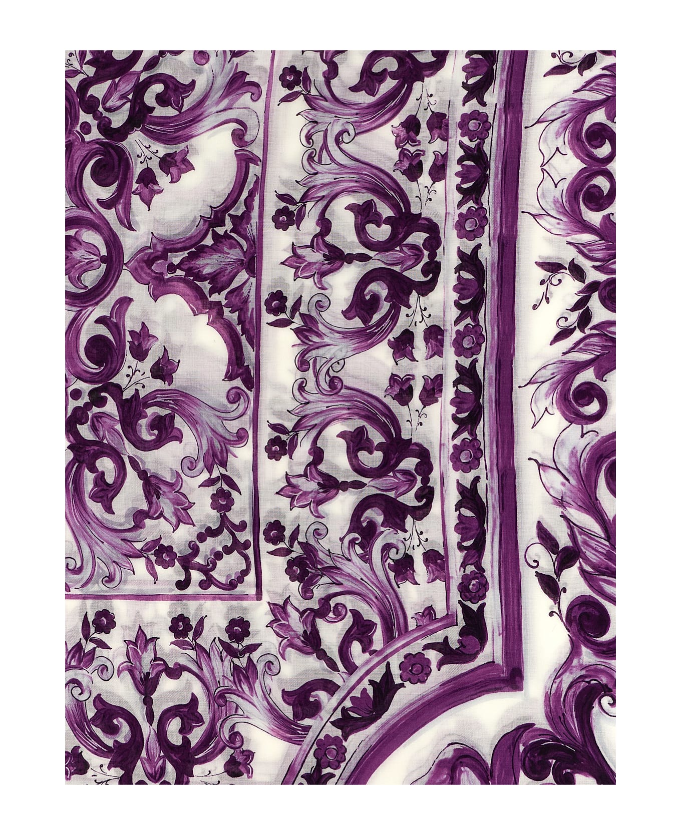 Dolce 
Gabbana 
maiolica
 Print Stole - Purple