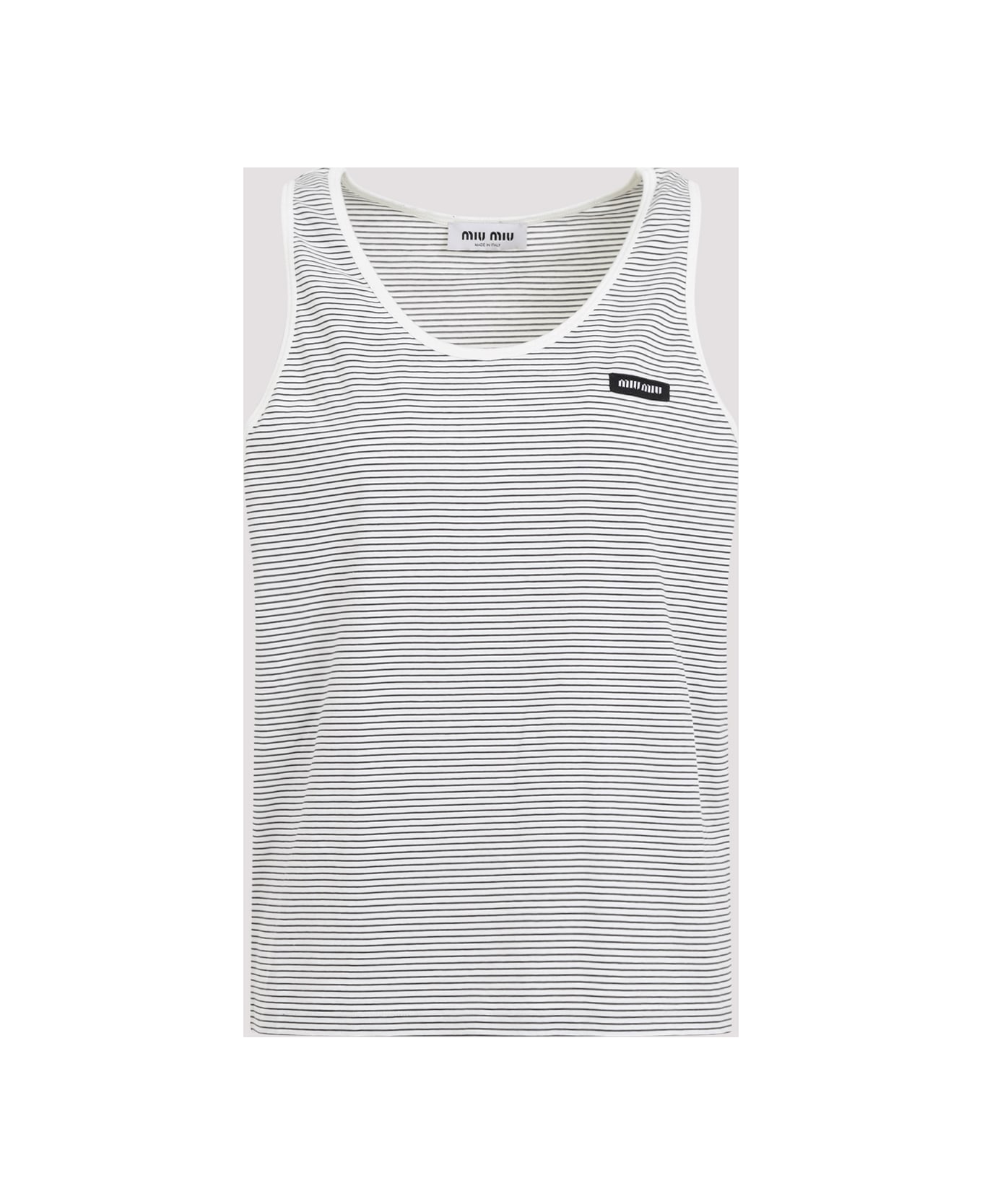 Miu Miu Cotton Top - Bianco Cacao