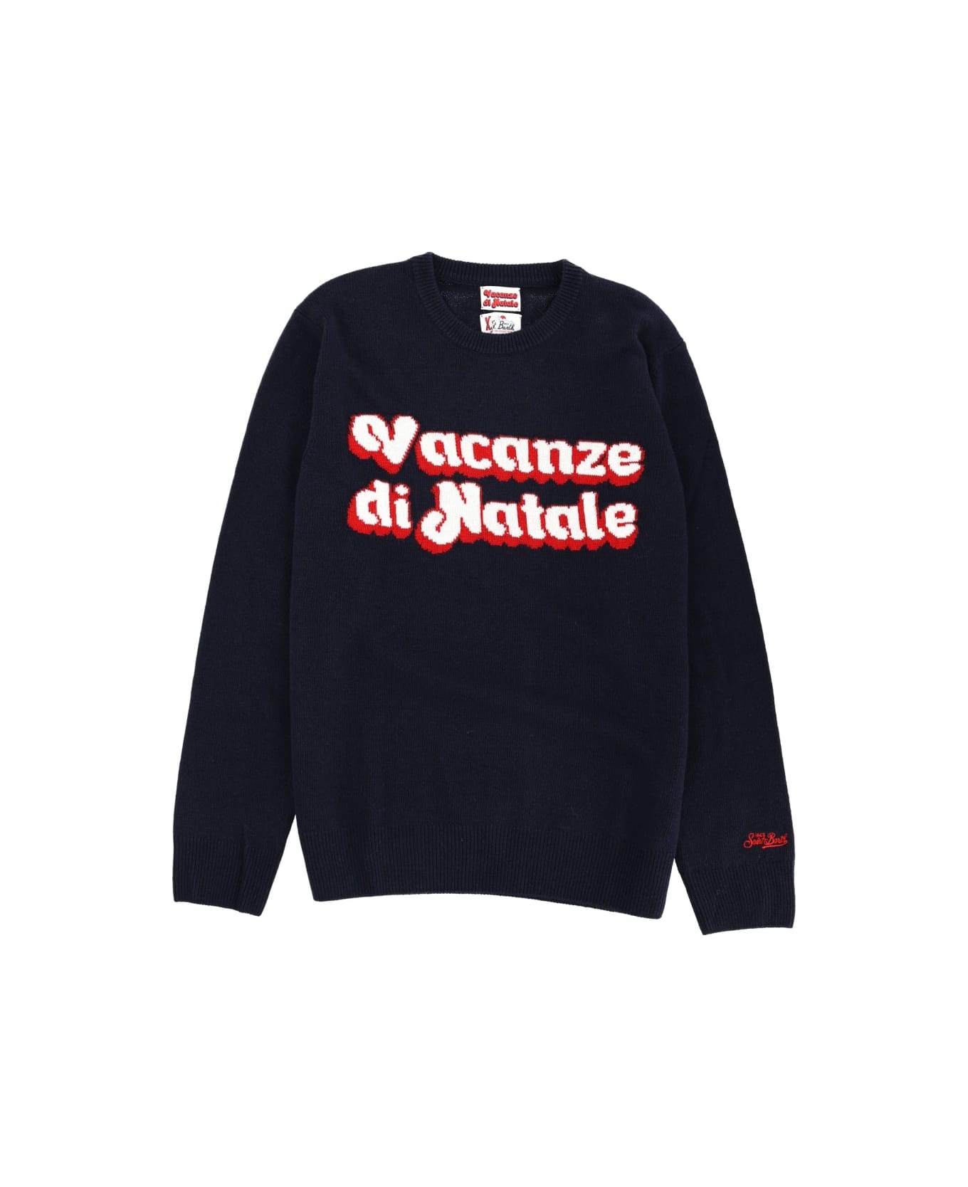 MC2 Saint Barth Printed Sweater - BLUE
