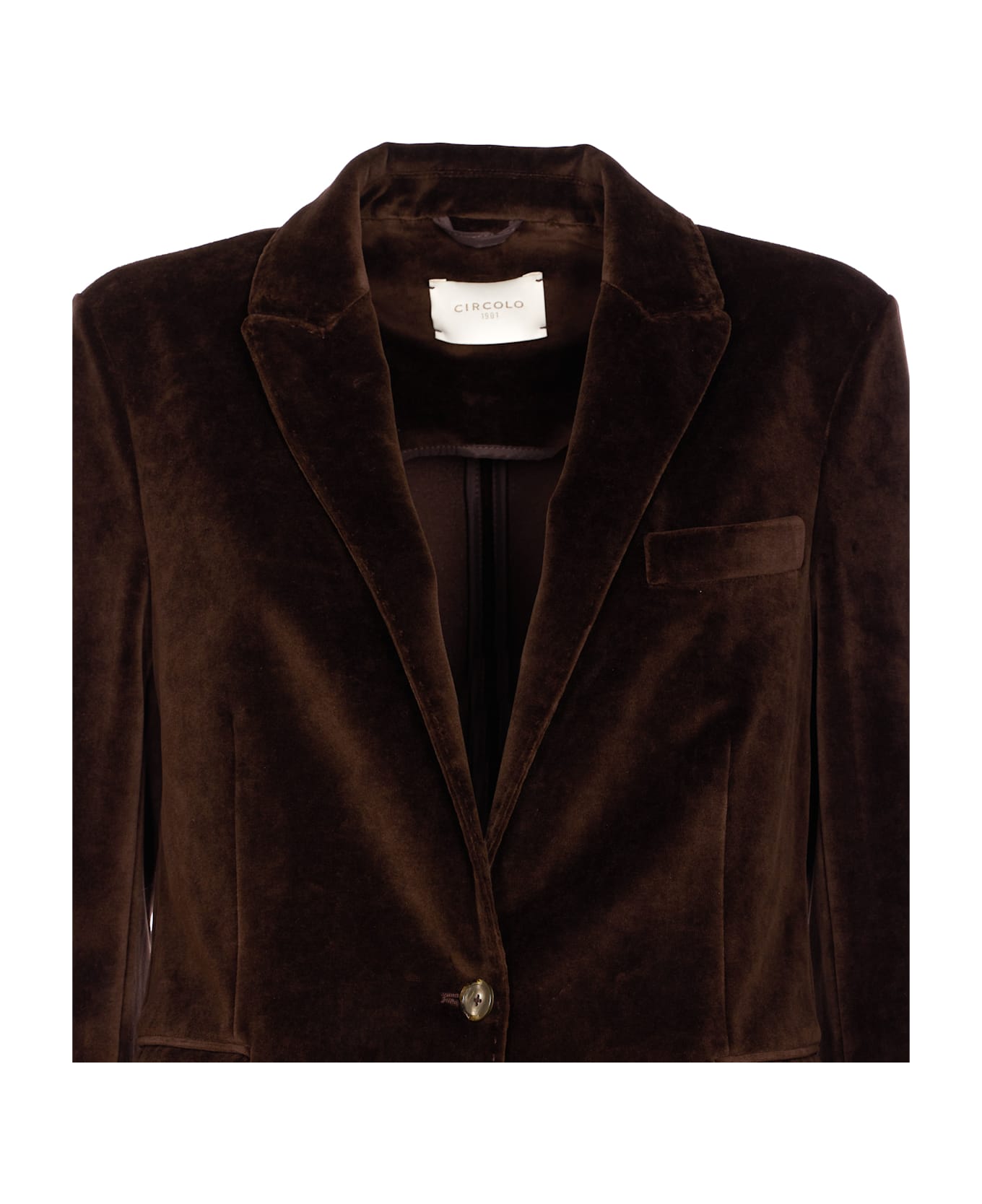 Circolo 1901 Single Breasted Jacket - Brown