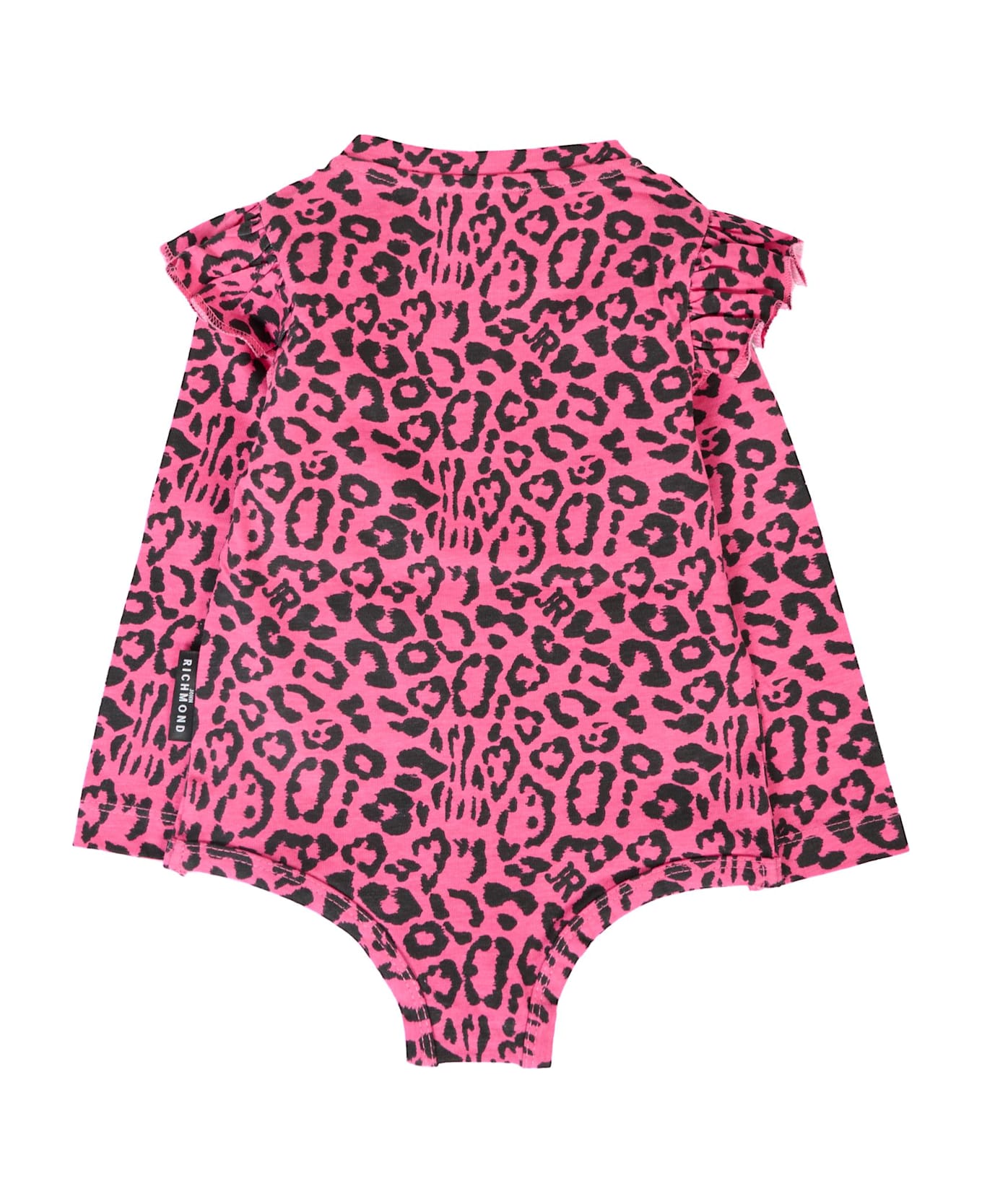 Richmond Fuchsia Bodysuit For Baby Girl With Animal Print - Fuchsia