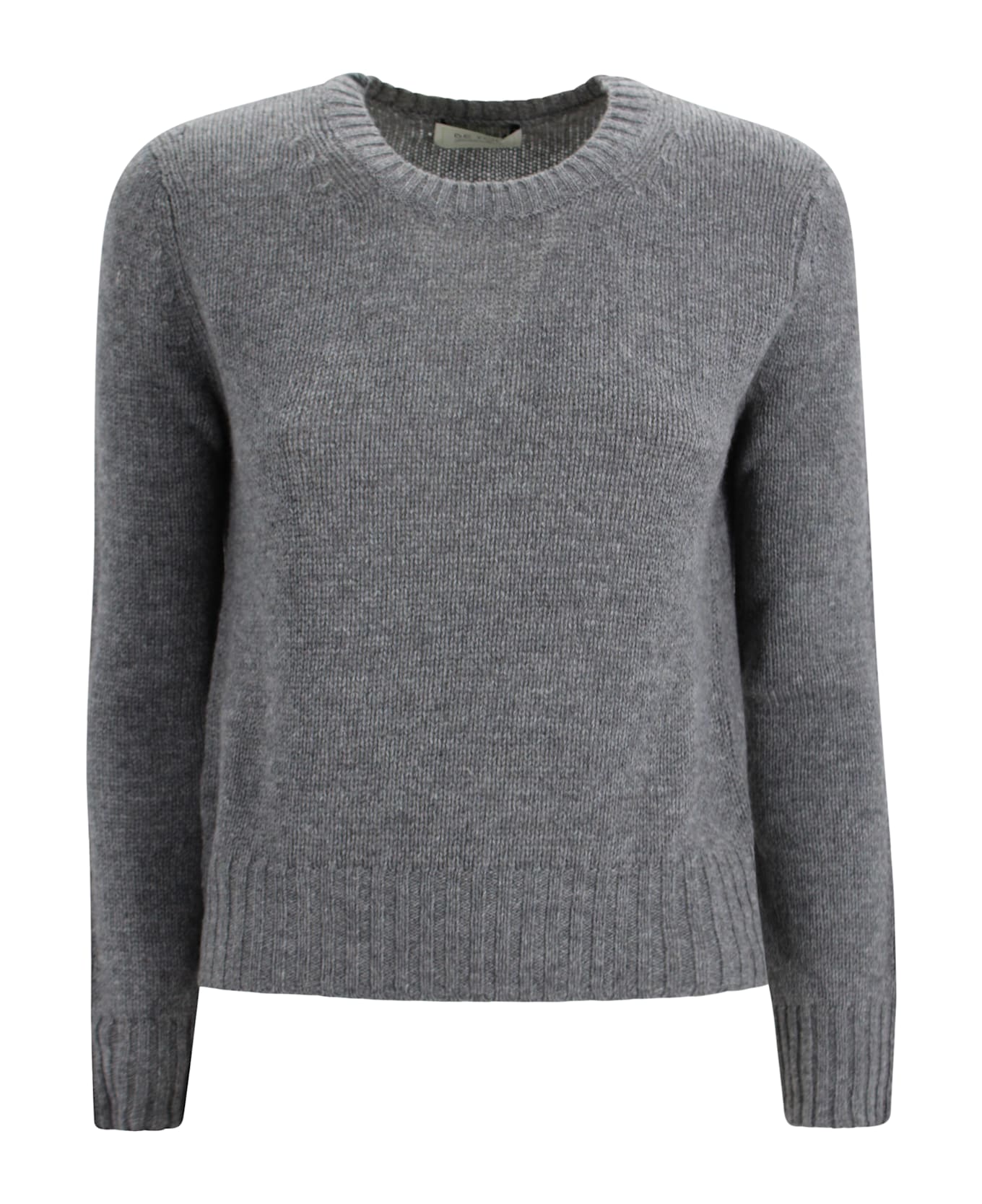 Be You Cashmere Crew Neck Sweater - Grey