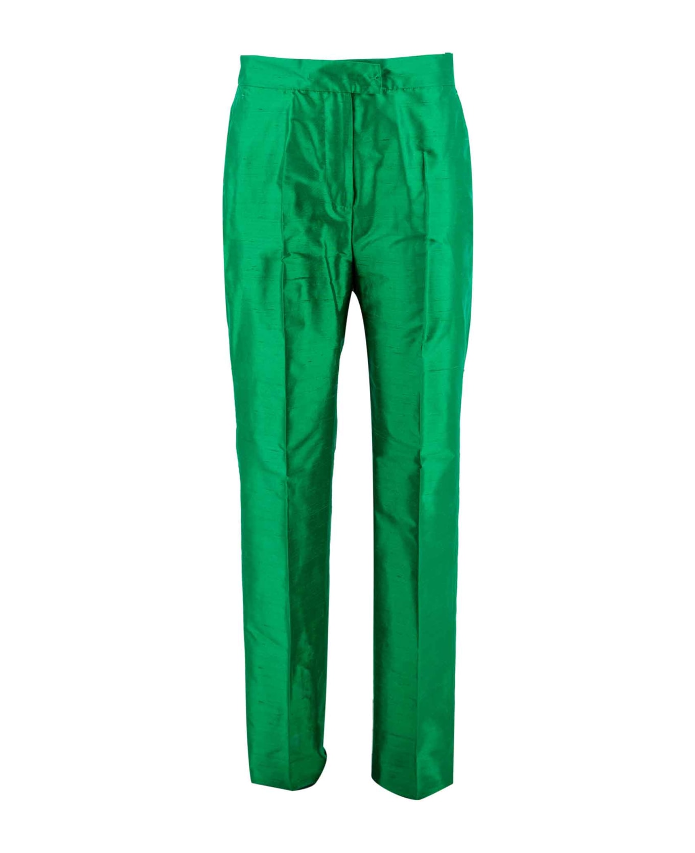 Max Mara Studio Caladio Silk Trousers - Smeraldo