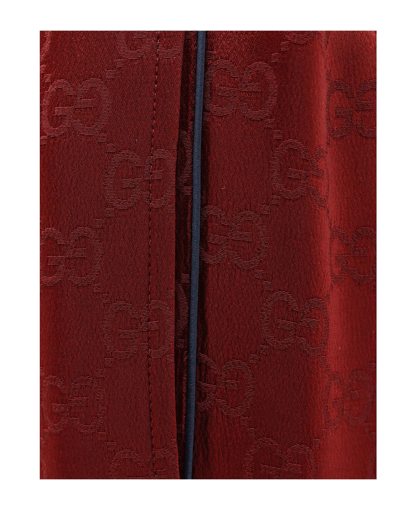 Gucci Rosso Ancora Viscose Blend Trousers - ROSSO ANCORA/MIX