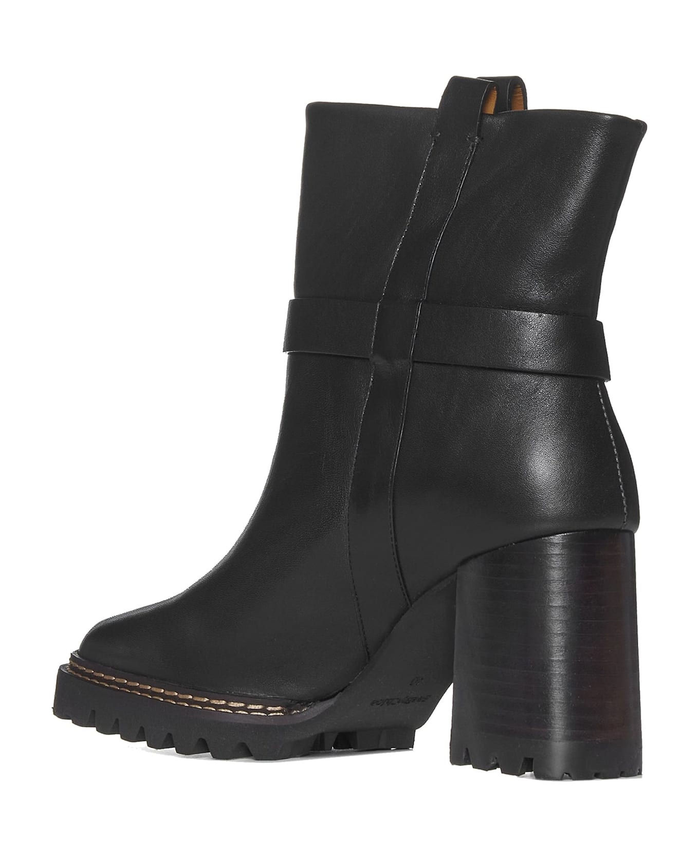 See by Chloé Hana Leather Boots - Black