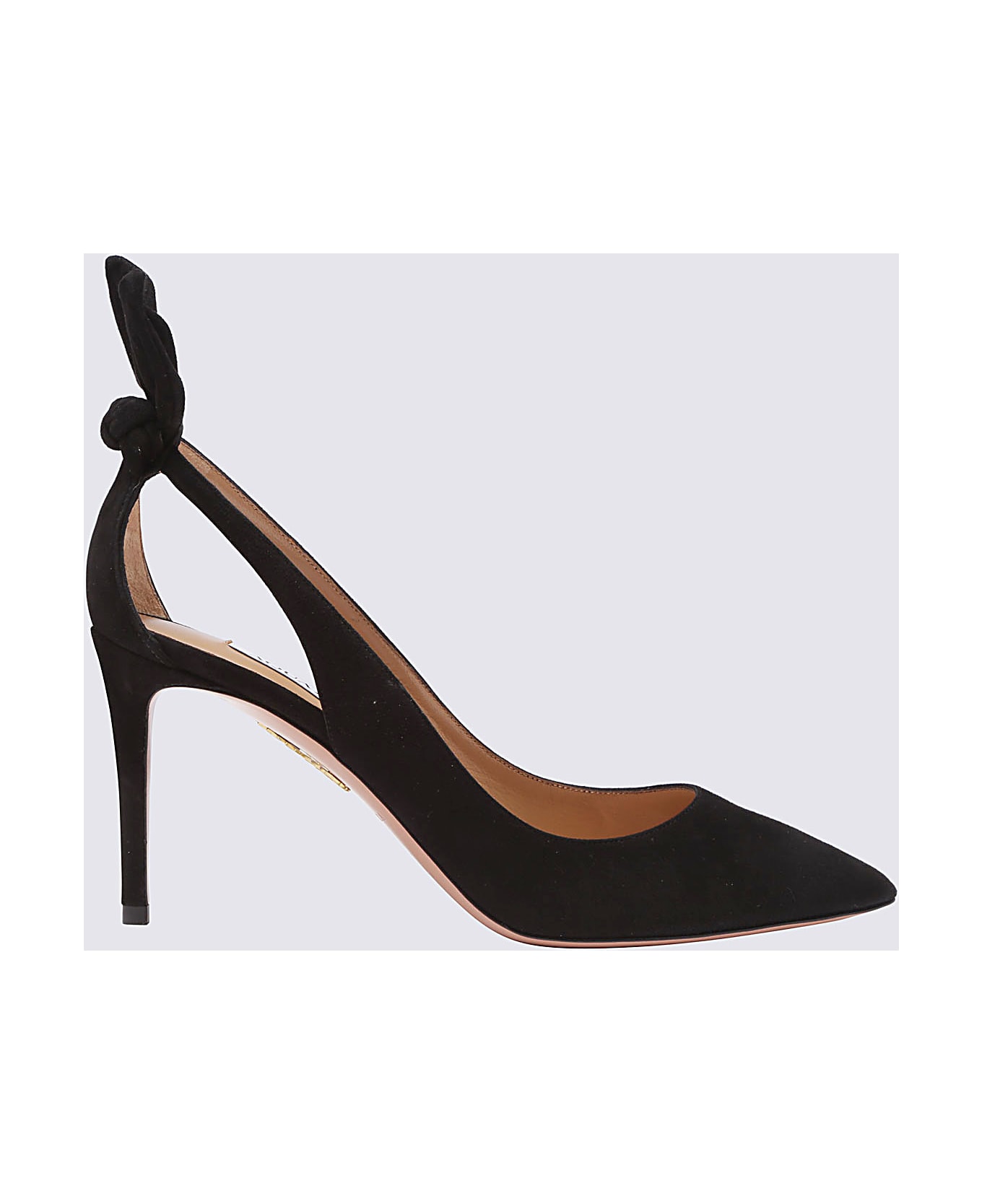 Aquazzura Black Suede Pumps - Black