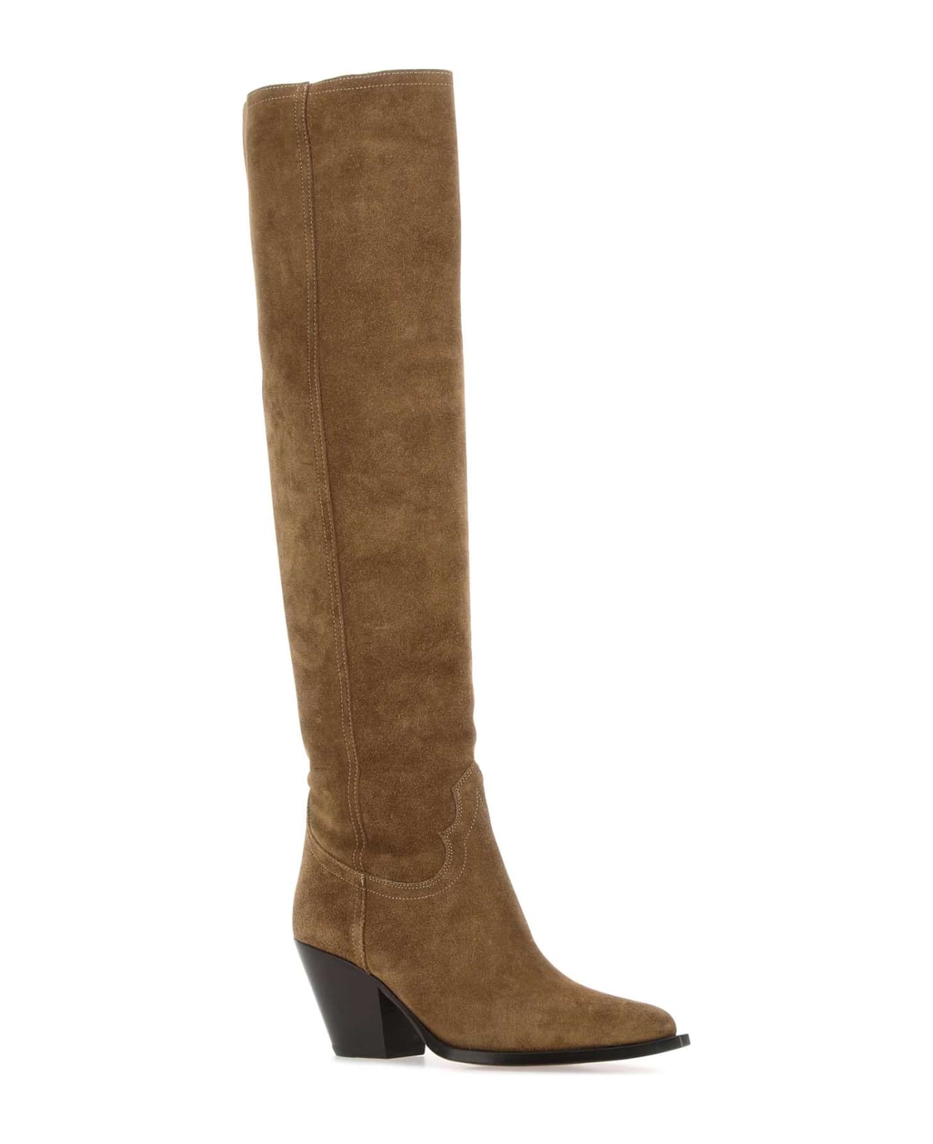 Sonora Biscuit Suede Acapulco Boots - Brown