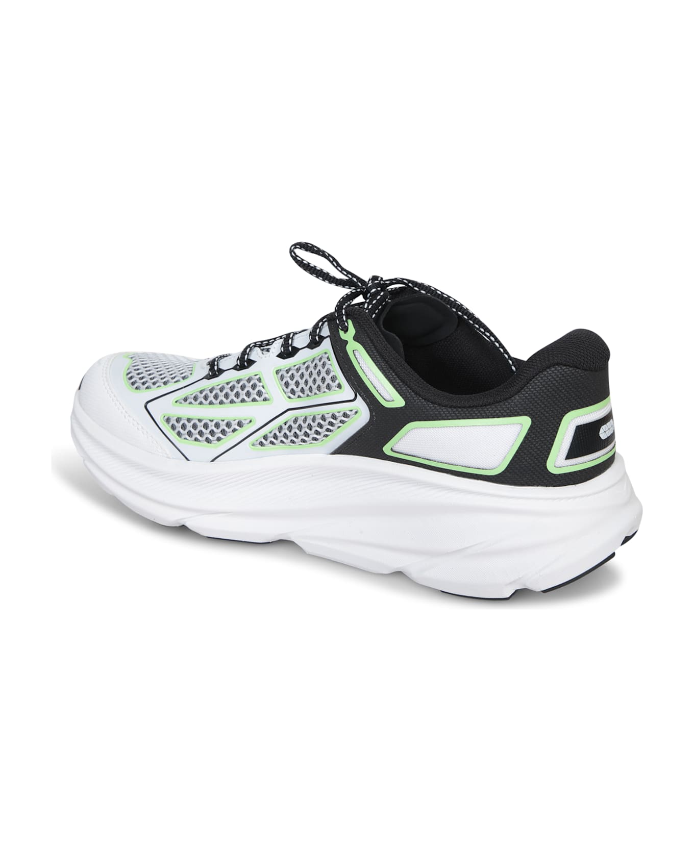 Hoka Cliton One9 White-black Sneakers - Black