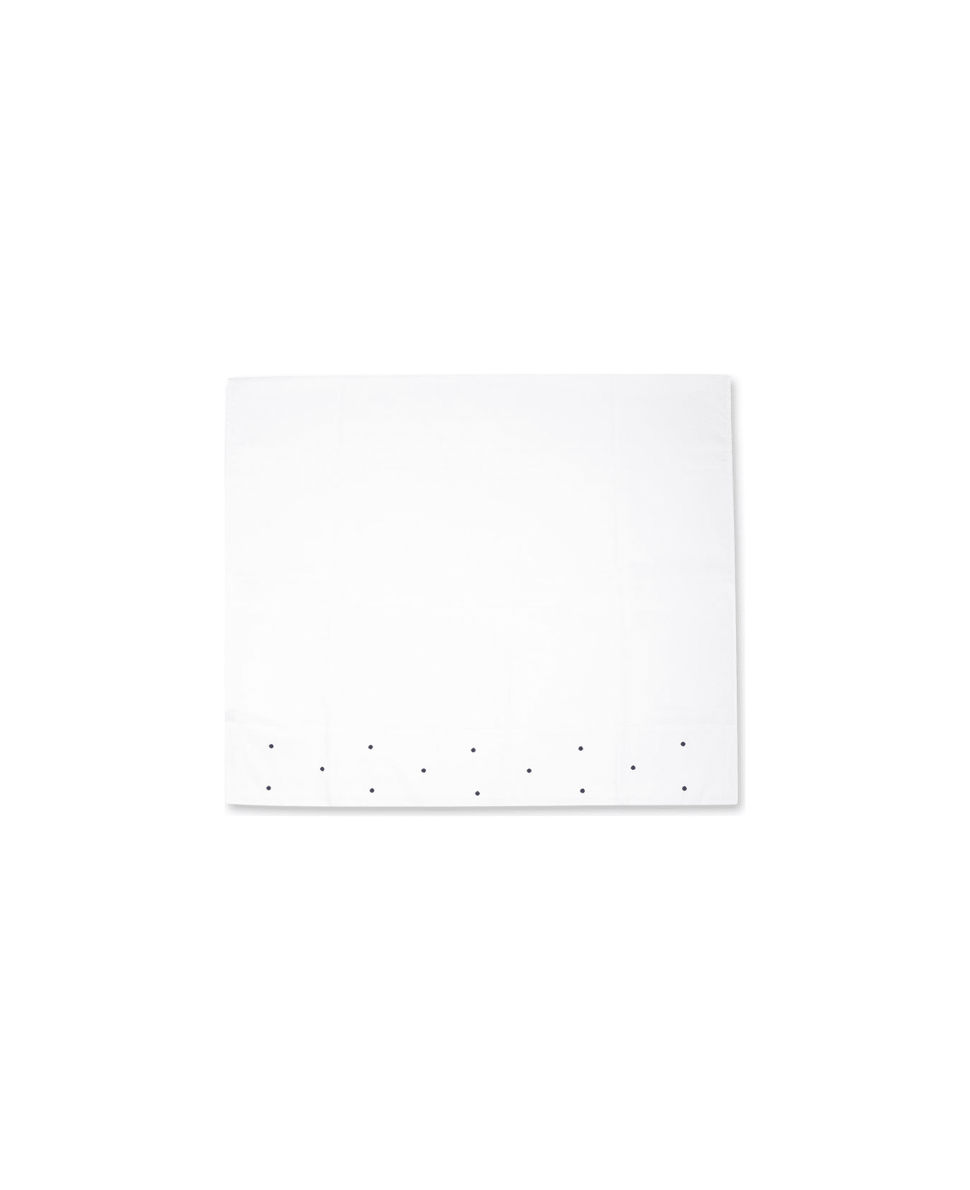 Little Bear White Sheet Set For Baby Boy With Polka Dots - White