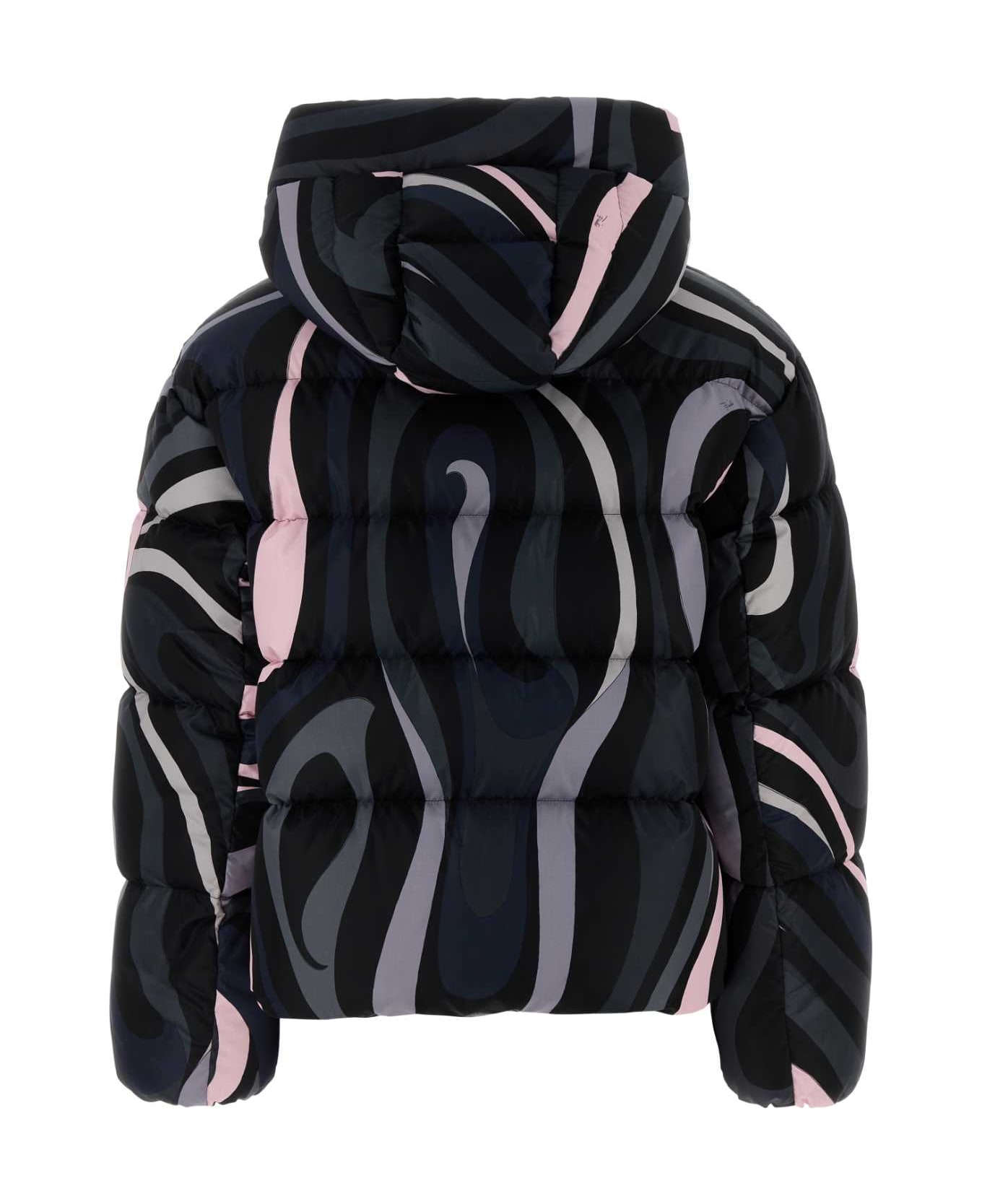 Pucci Printed Nylon Down Jacket - BLACKPINK