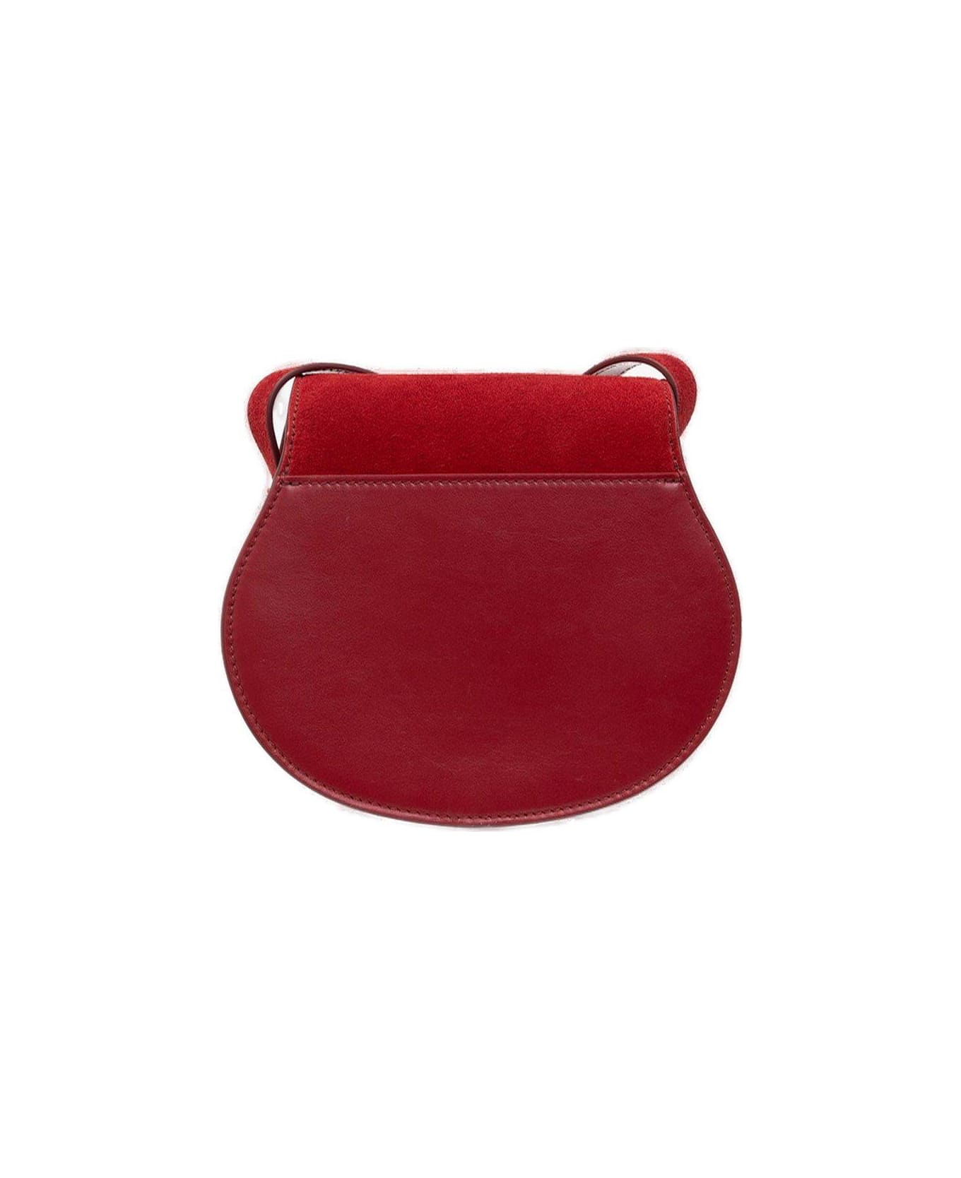 Chloé Marcie Small Saddle Bag - red