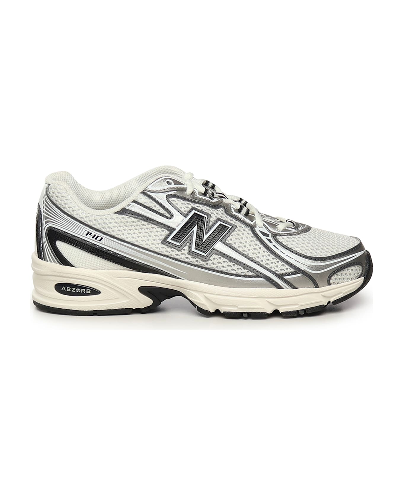 New Balance 740 Sneakers - Sea Salt/Black/Metallic Silver