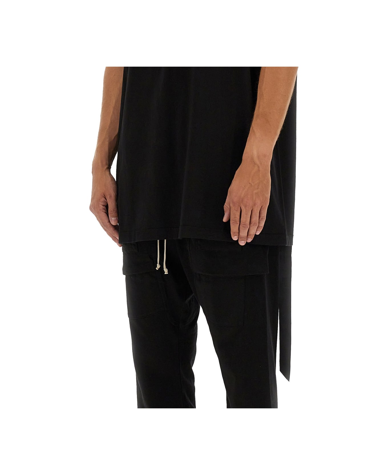 DRKSHDW "tarp T" Plush T-shirt - BLACK