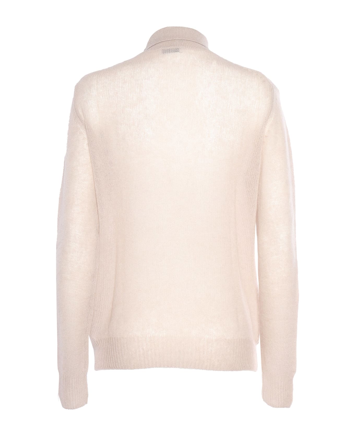 Ballantyne T Neck Pullover - BEIGE