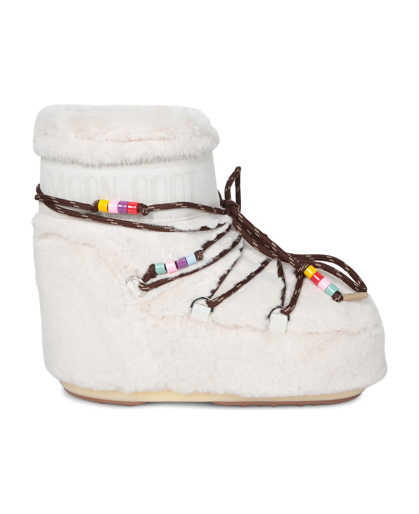 Moon Boot Icon Low Faux Fur Boots - White