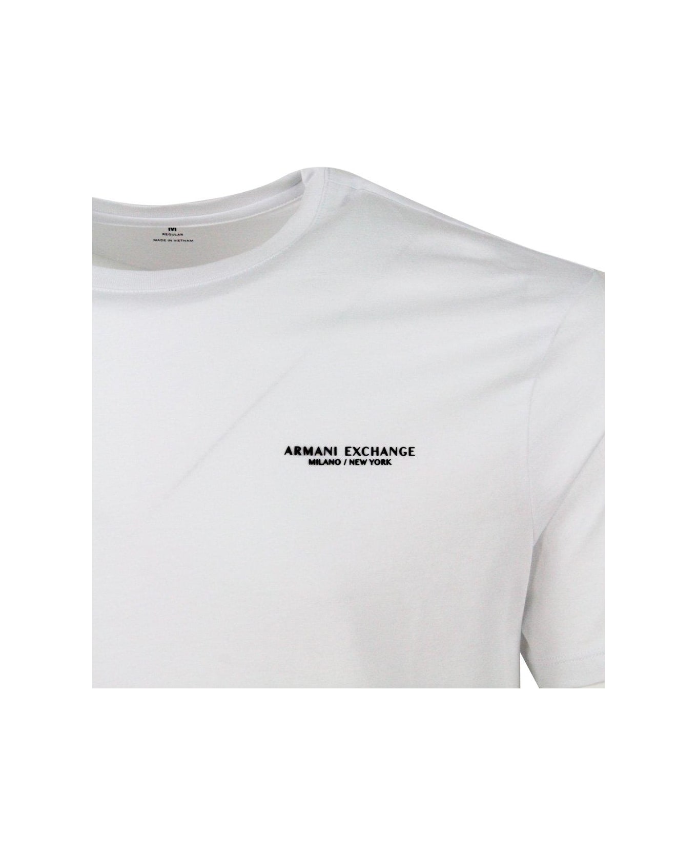 Armani Collezioni Logo-printed Crewneck T-shirt - White シャツ