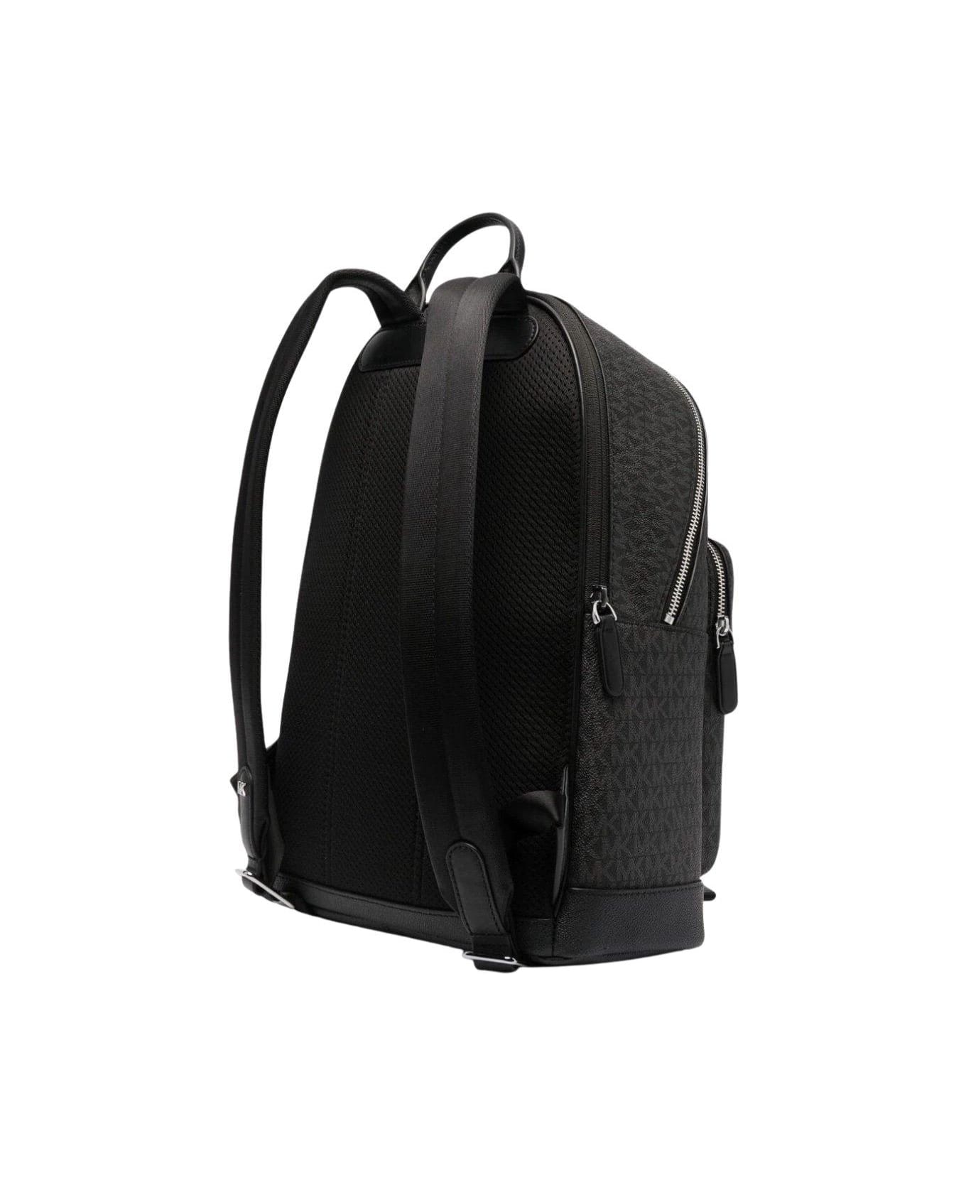 Michael Kors Hudson Logo Plaque Backpack - Black