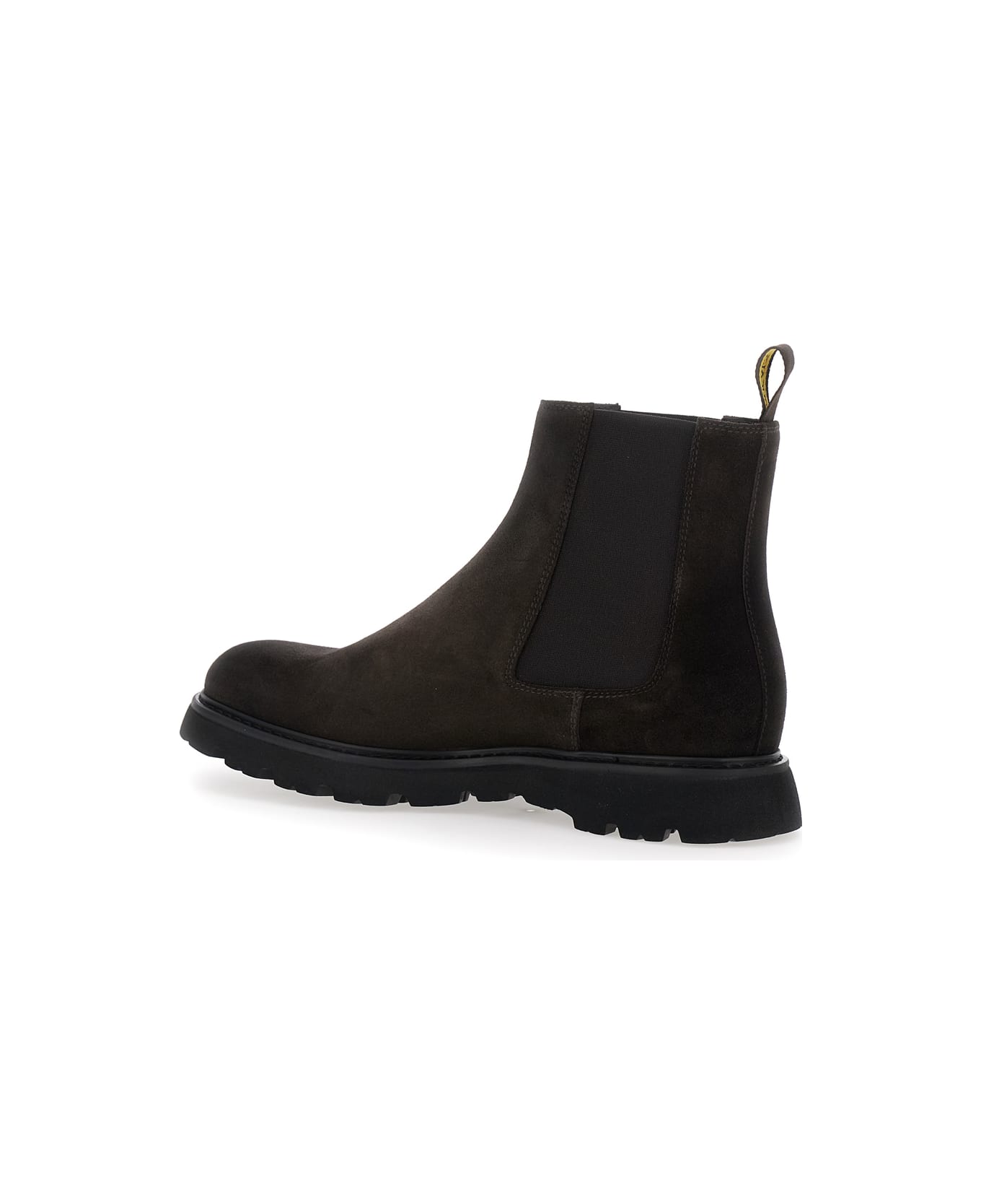 Doucal
s Brown Chelsea Boots In Suede Man - Brown