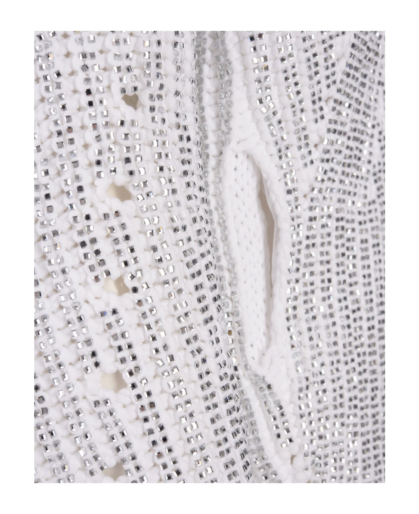 Ermanno Scervino Pearl Stitch Cardigan In White - White カーディガン