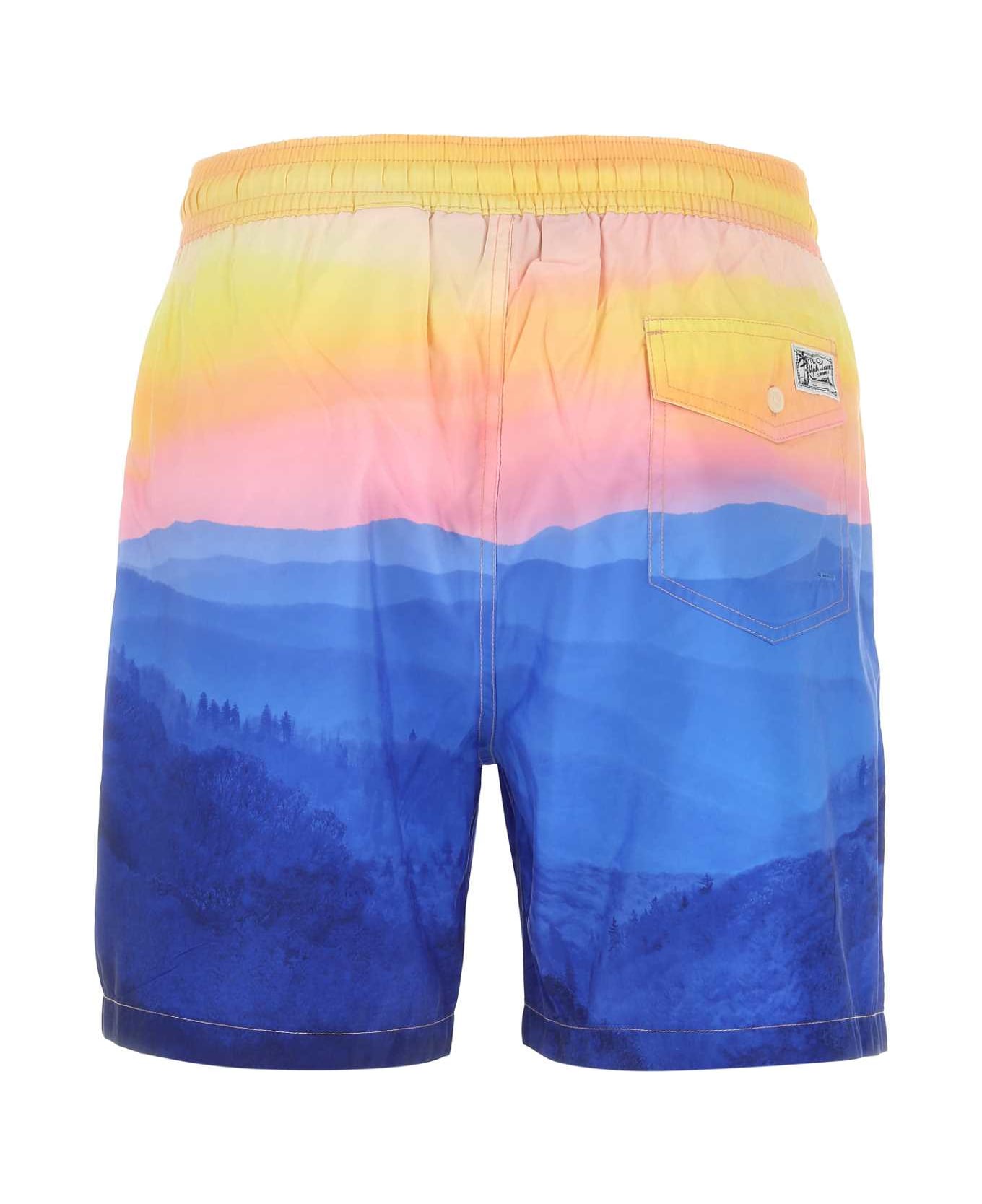 Polo Ralph Lauren Printed Polyester Bermuda Shorts - Multicolor