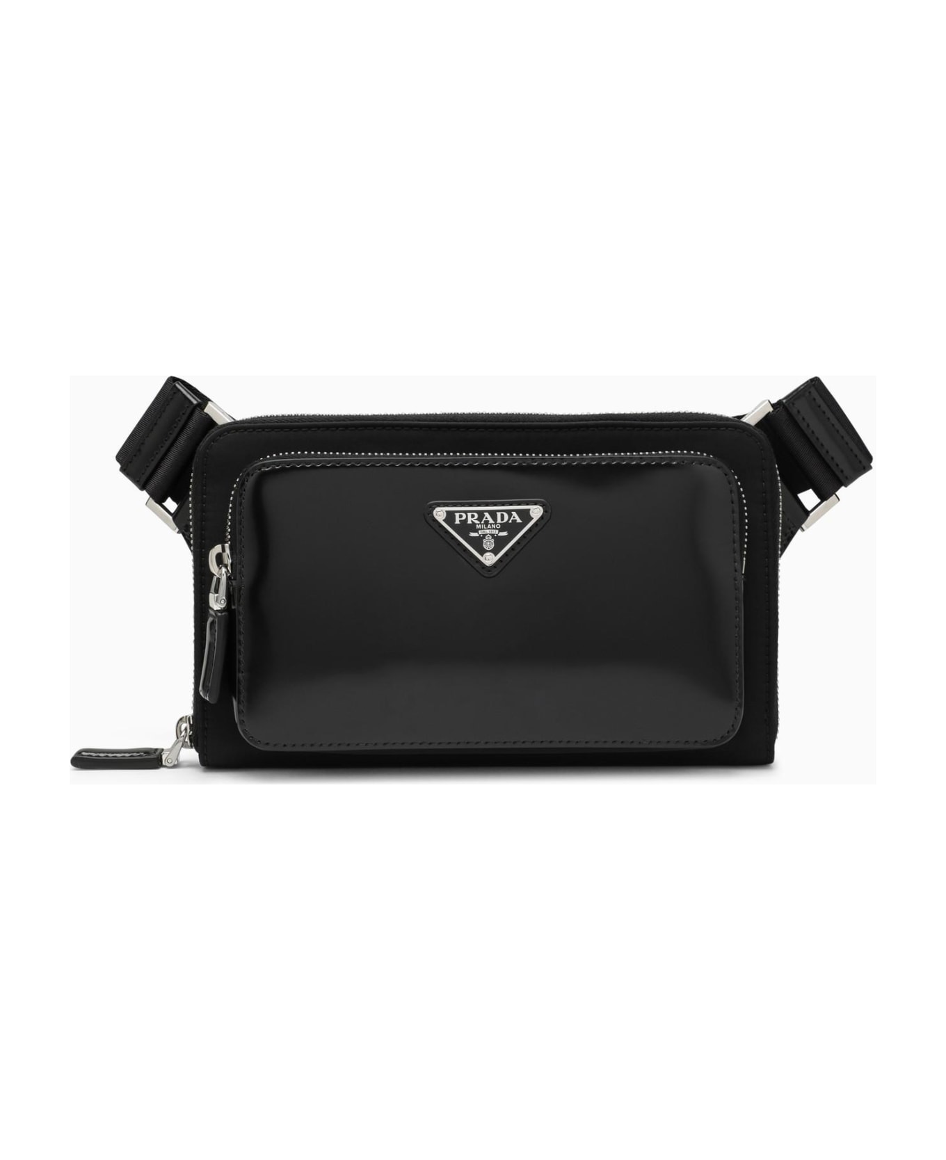 Prada Black Leather Shoulder Bag - Nero