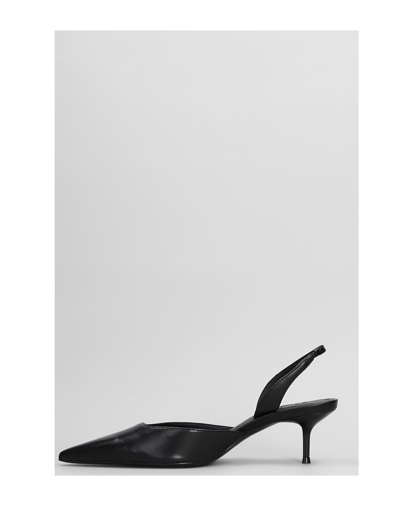 Schutz Paola Mid Pumps In Black Leather - black