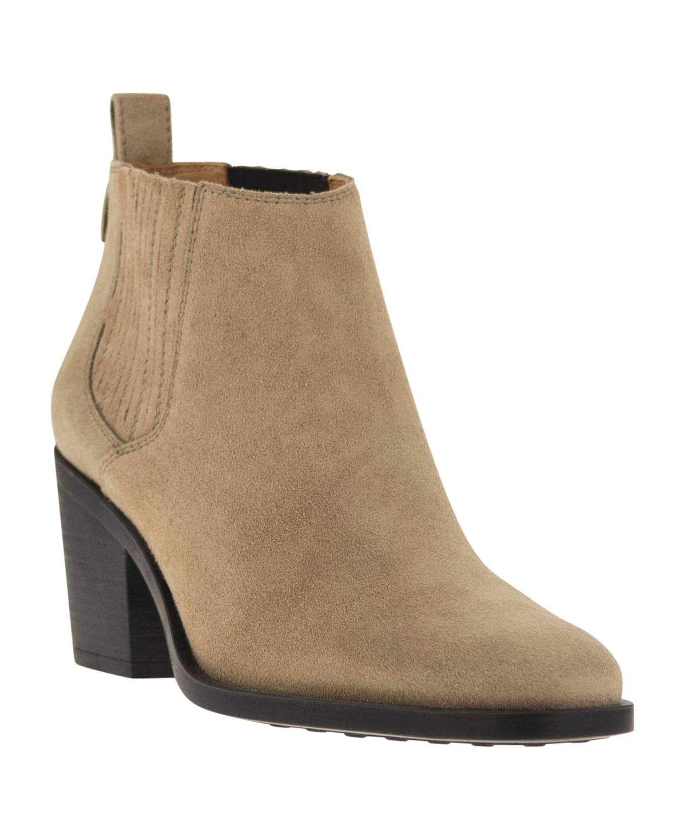 Tod's Suede Boot - Beige