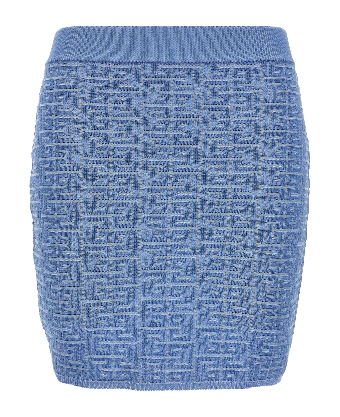 Balmain Mini Skirt - Light Blue