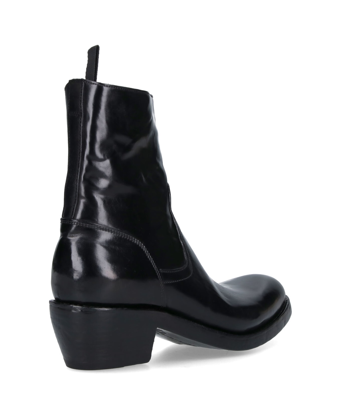 Premiata Calf Leather Ankle Boots - Black  