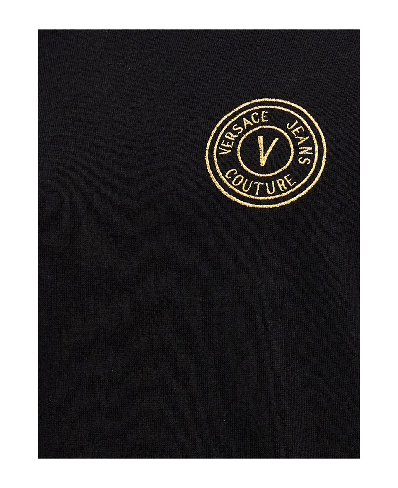 Versace Jeans Couture Cotton-blend Sweater - black ニットウェア